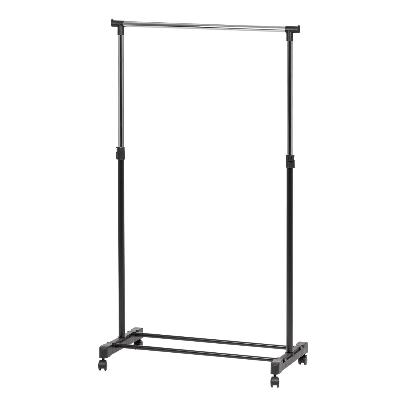 LEOPAX Heavy Duty Clothing Garment Rack, Freestanding Clothing Rack,  Portable Closet Wardrobe with 3 shelves 2 Side Handle and 2 Clothe Rod for