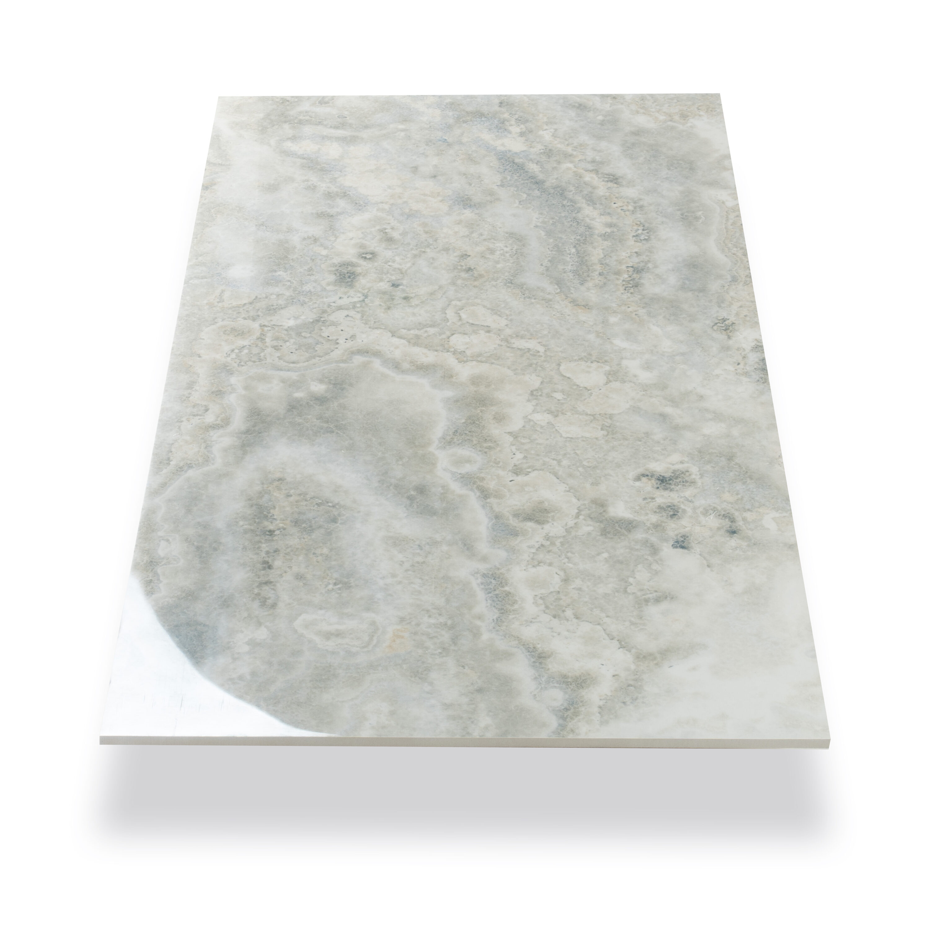 Apollo Tile IMP88RIWH2448 Splendor Light Taupe Beige 24-in x 48-in Polished Porcelain Marble Look Floor and Wall Tile (15.55-sq. ft/ Carton)