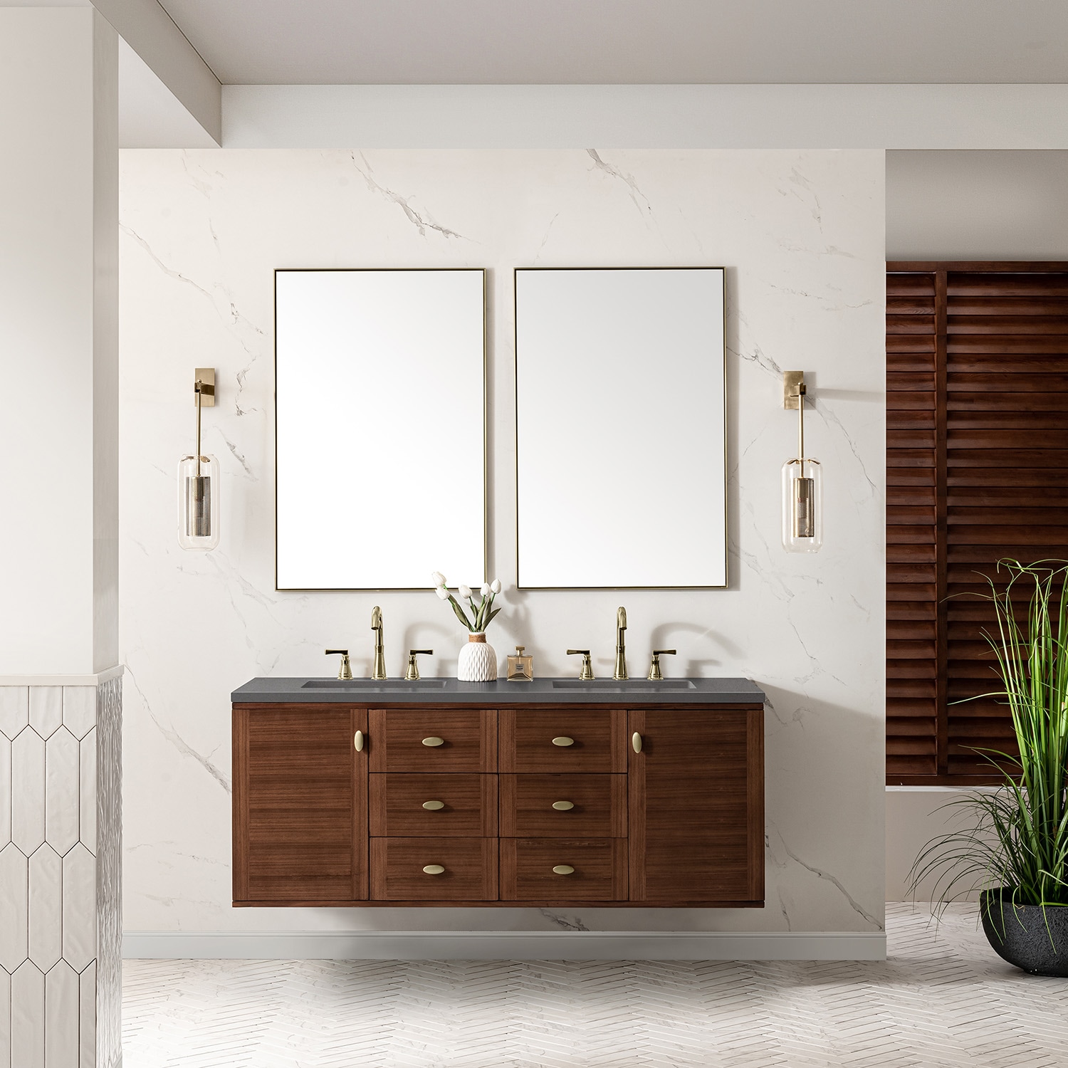 James Martin Vanities 670-V60D-WLT-3GEX Bath-Vanity-Combo - View #4