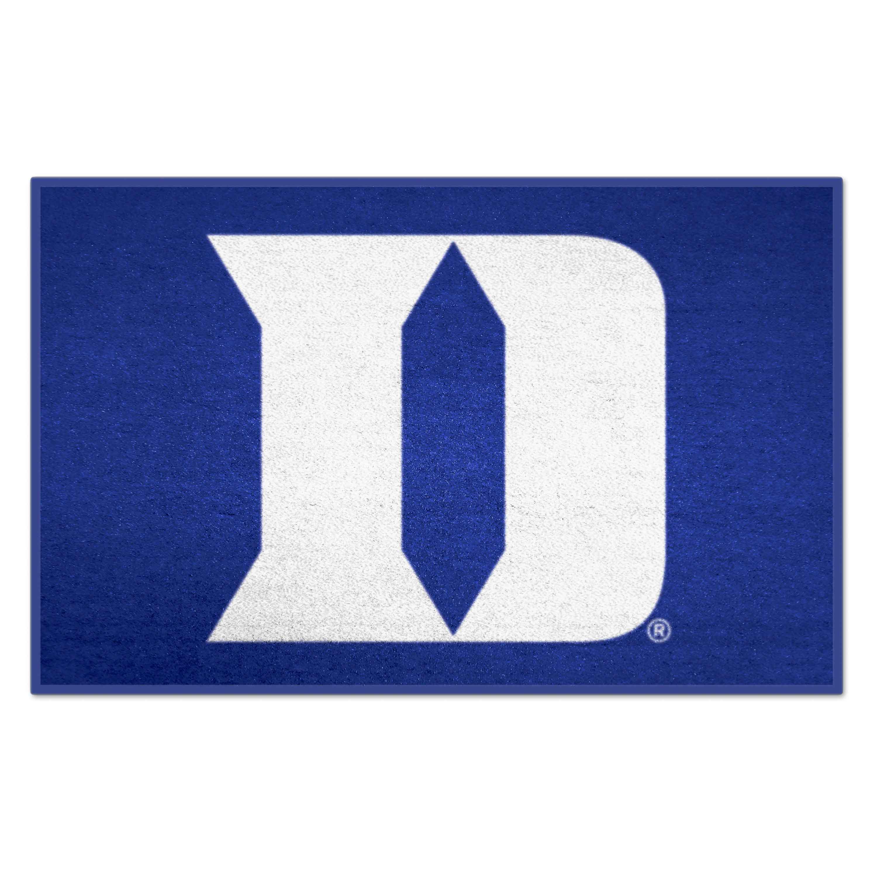 FANMATS 19583 Duke Blue Devils 2-ft x 3-ft Blue Nylon Rectangular Indoor Decorative Sports Door mat