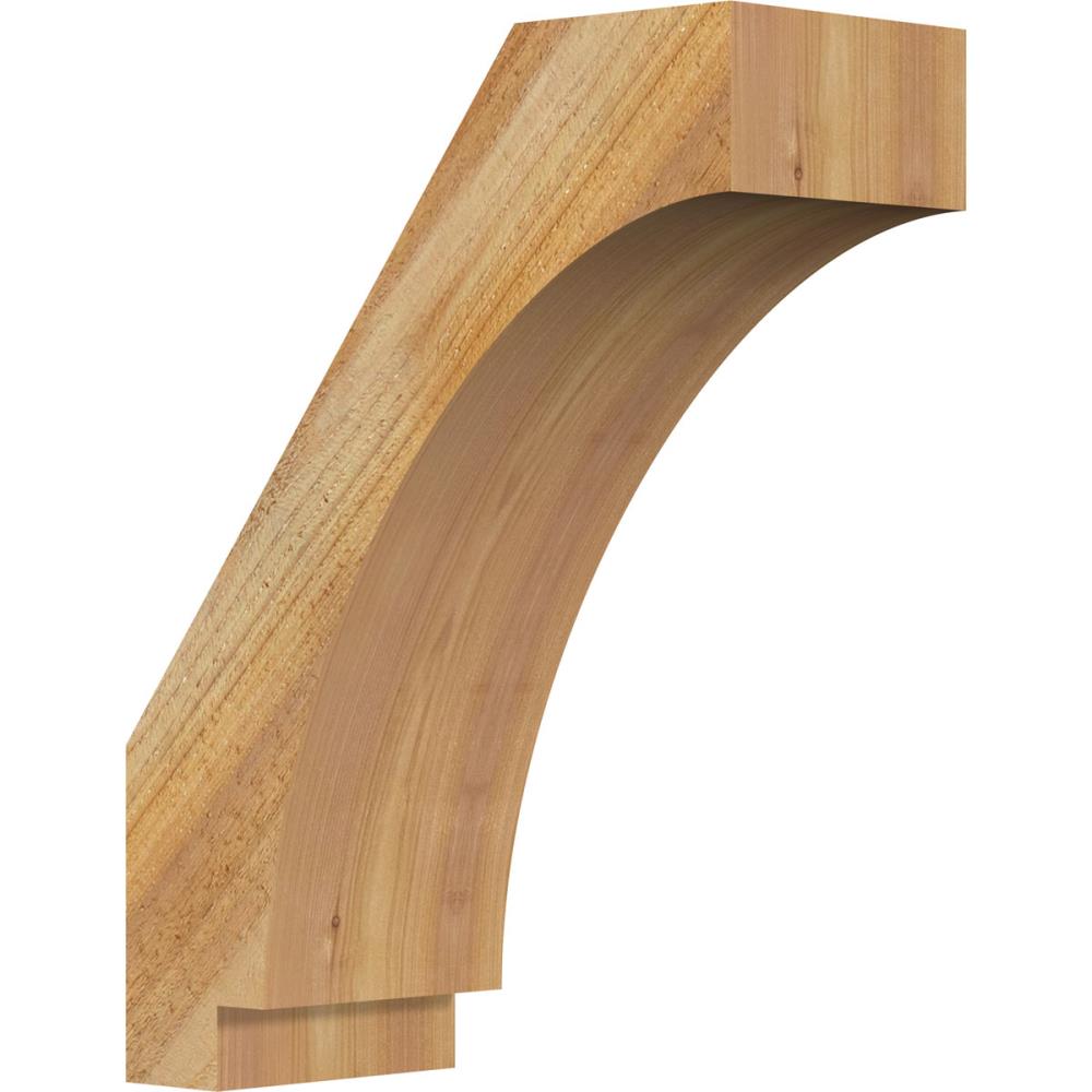 Ekena Millwork BRC06X14X18IMP00RWR 6-in x 14-in x 18-in Western Red Cedar Unfinished Wood Imperial Rough Sawn Knee Brace