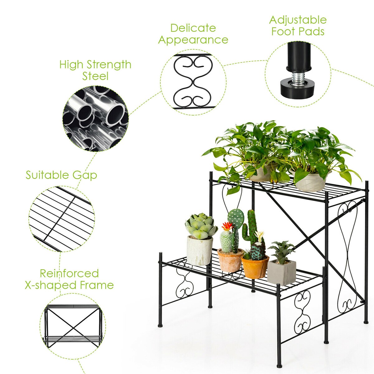 WELLFOR HZ-HPY-10028 Plant-Stand - View #5