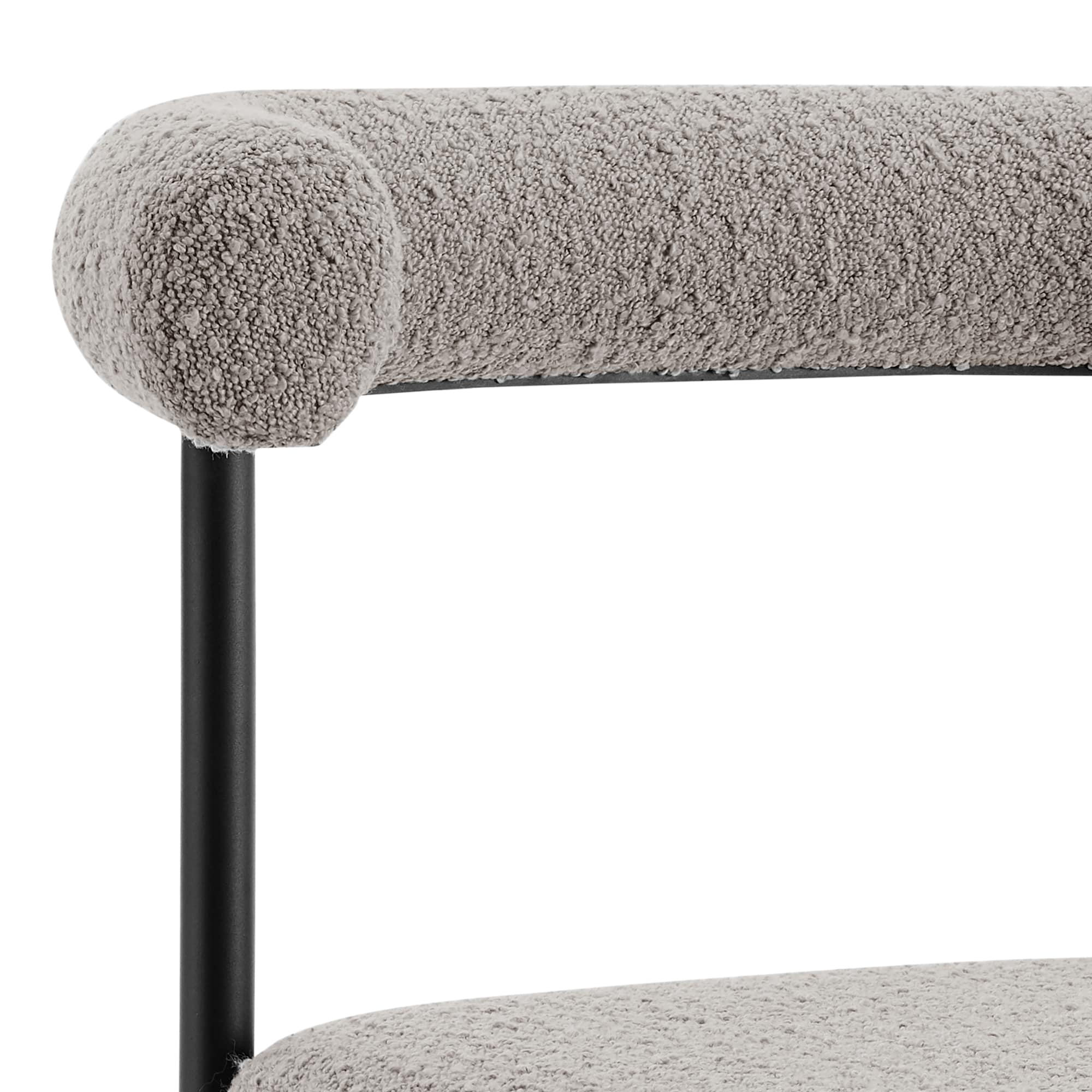 Morgan Light Blue Faux Leather Upholstered Side Chair with Metal Legs