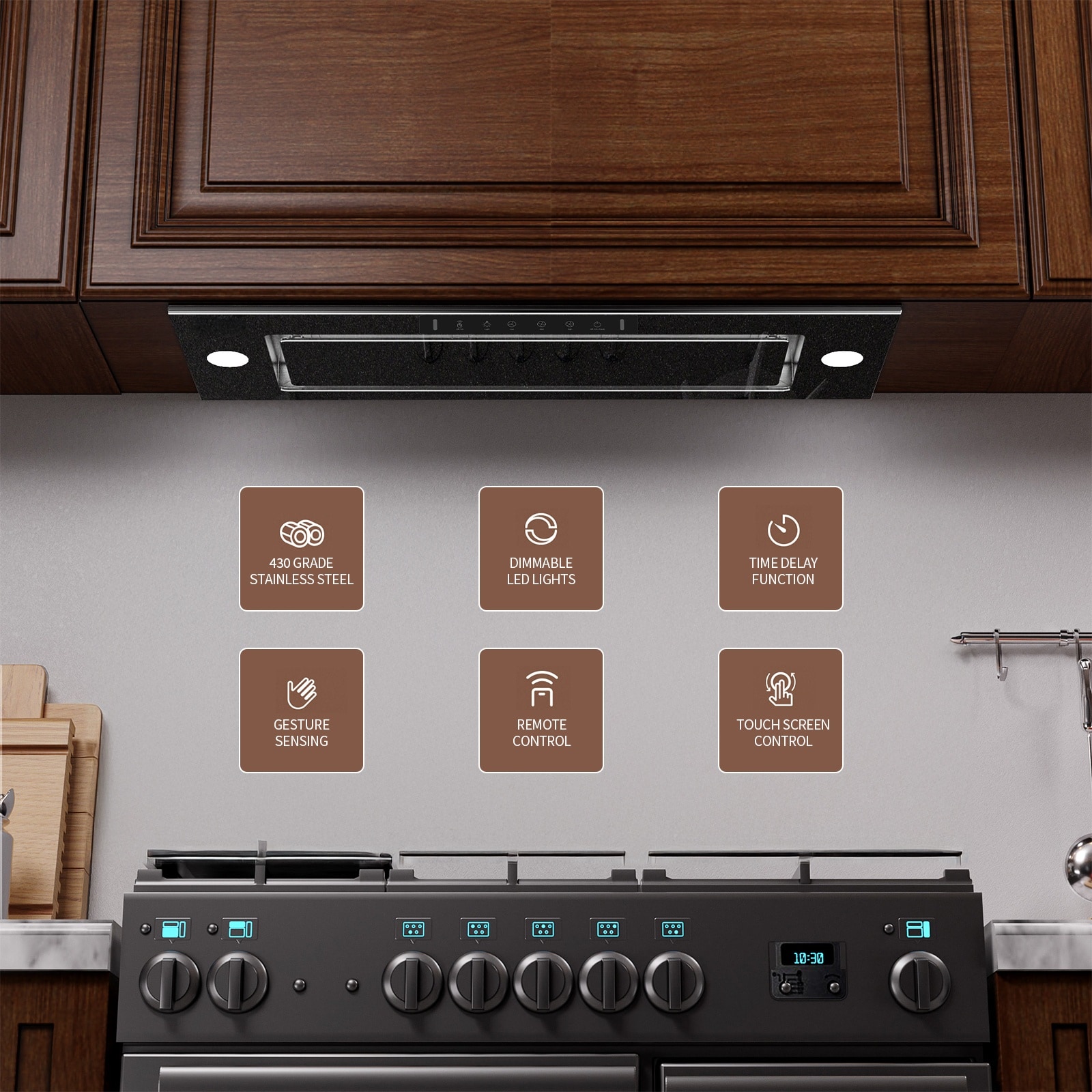 VIKIO VKLB0136B Undercabinet-Range-Hoods - View #6