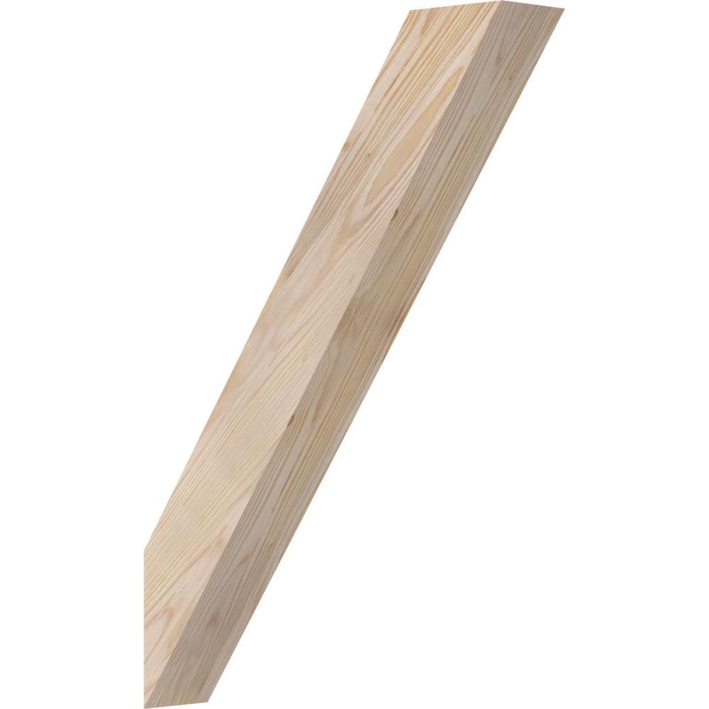 Ekena Millwork BRC04X18X26TRA00SDF 3-1/2-in x 18-in x 26-in Douglas Fir Unfinished Wood Traditional smooth