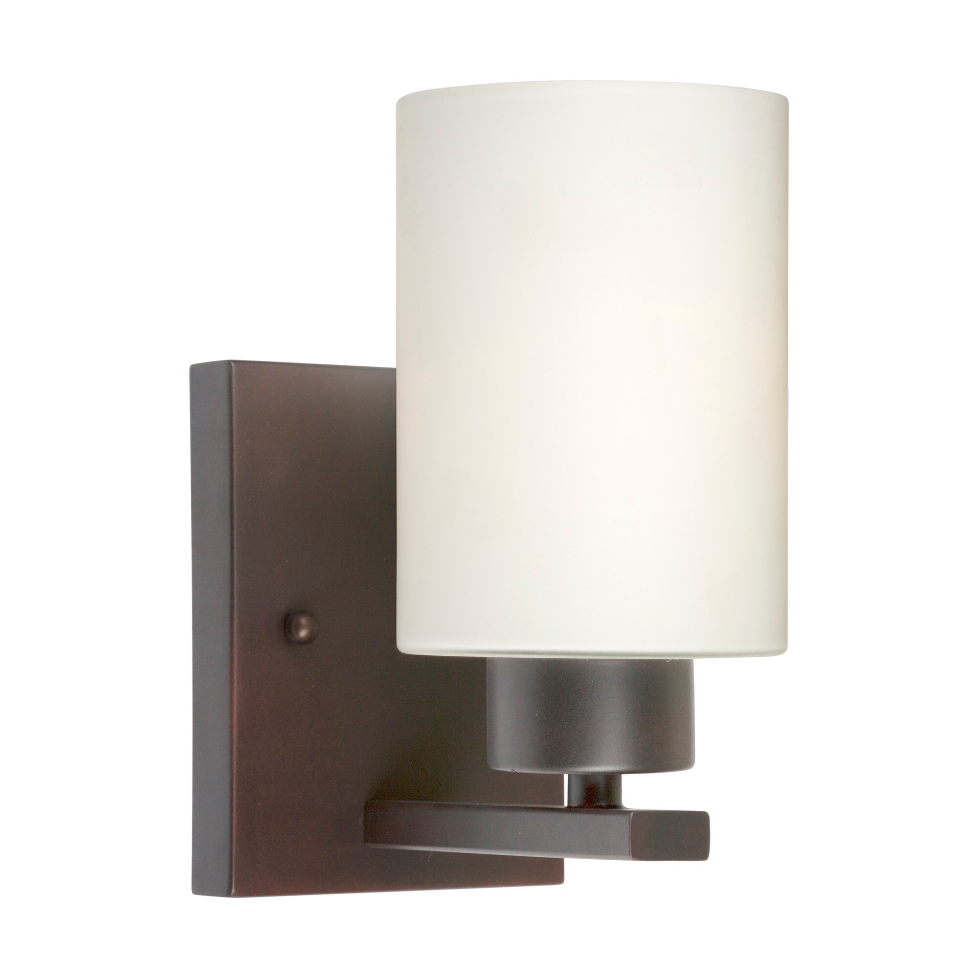 Ava 4.5-in W 1-Light Antique Bronze Modern/Contemporary Incandescent Wall Sconce | - Forte Lighting 5186-01-32