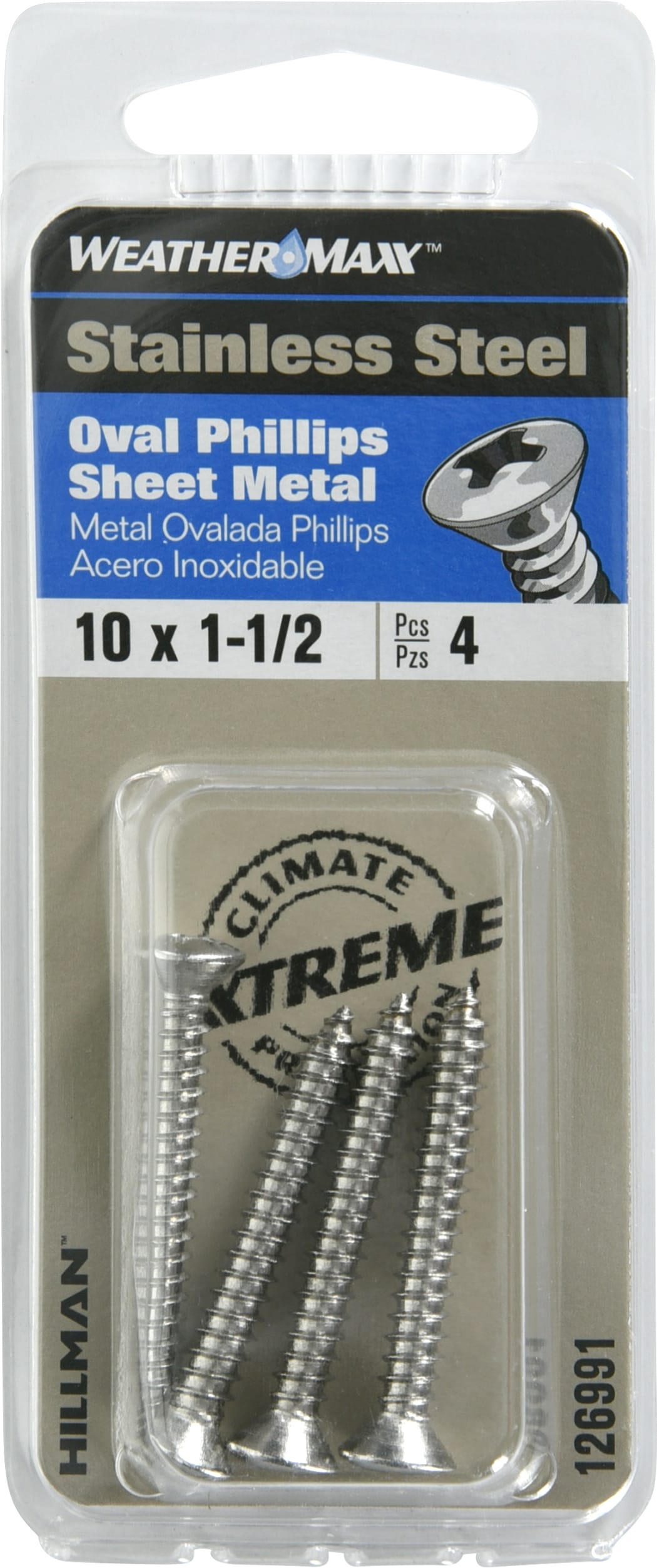 Hillman #10 x 1-1/2-in Phillips-Drive Standard Sheet Metal Screws (4 ...