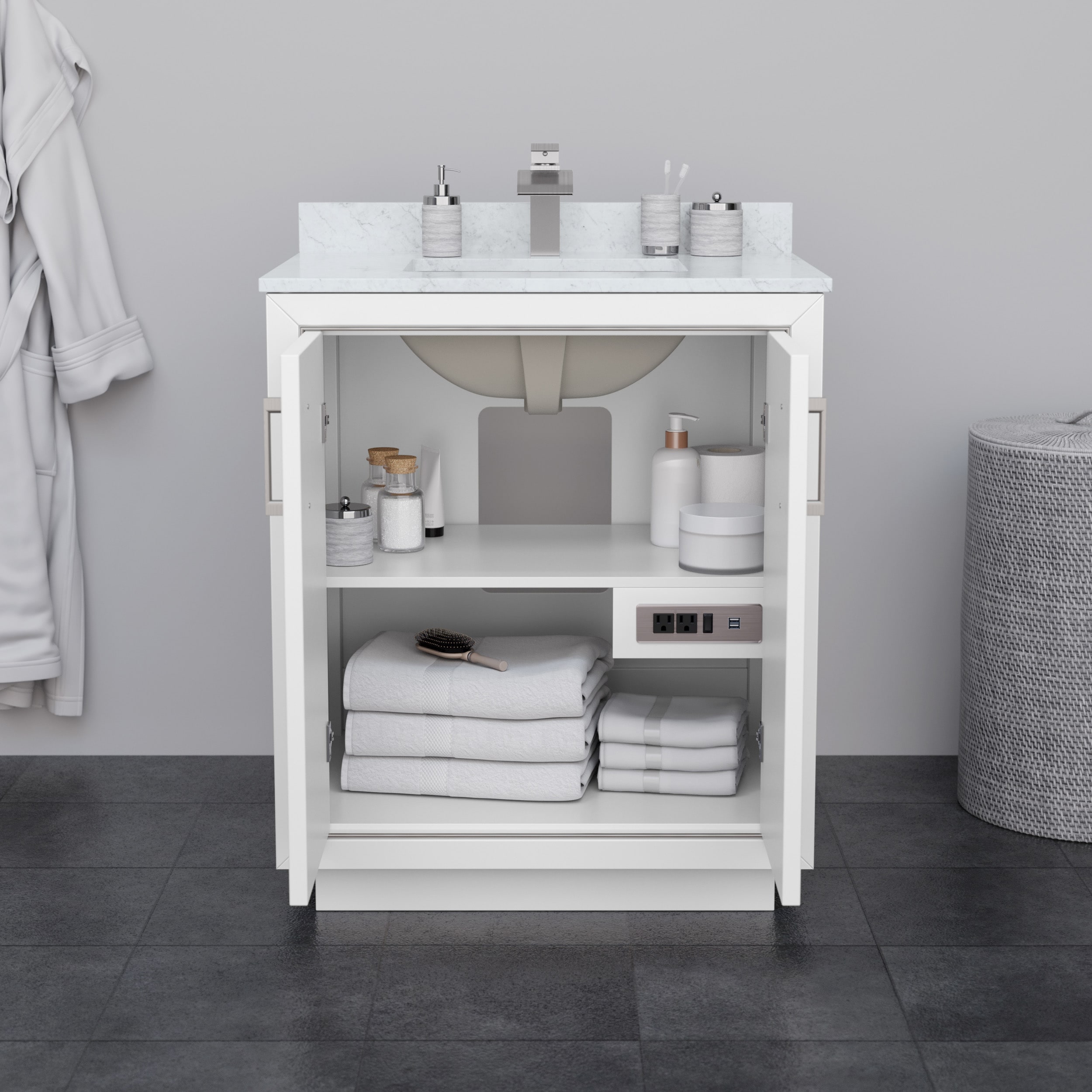Wyndham Collection WCF111130SWHCXSXXM24 vanities - View #3