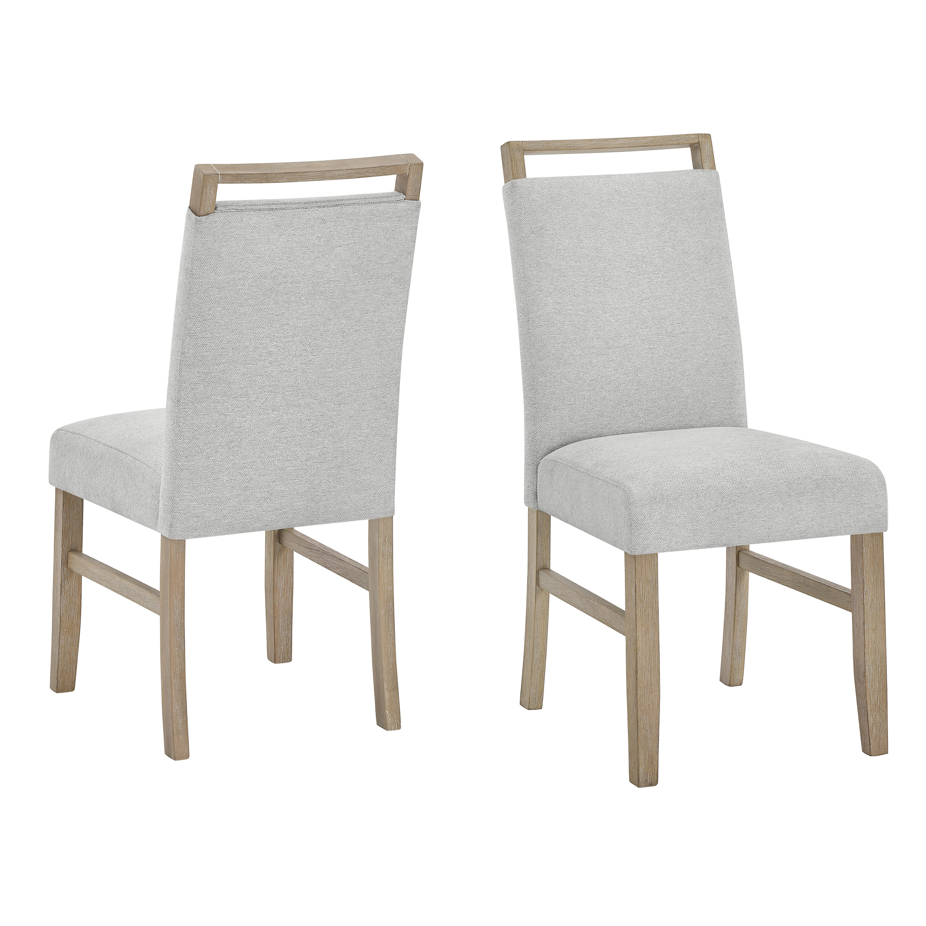 Roundhill Furniture Set of 2 Zelalle Contemporary/Modern Polyester/Polyester blend Upholstered Dining side chair ( Wood Frame )