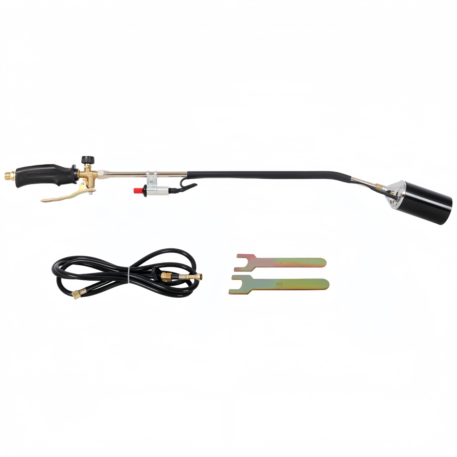 Numhew Propane 34.8-in High-Output Flame 10-ft Hose Black Weed Burner Torch