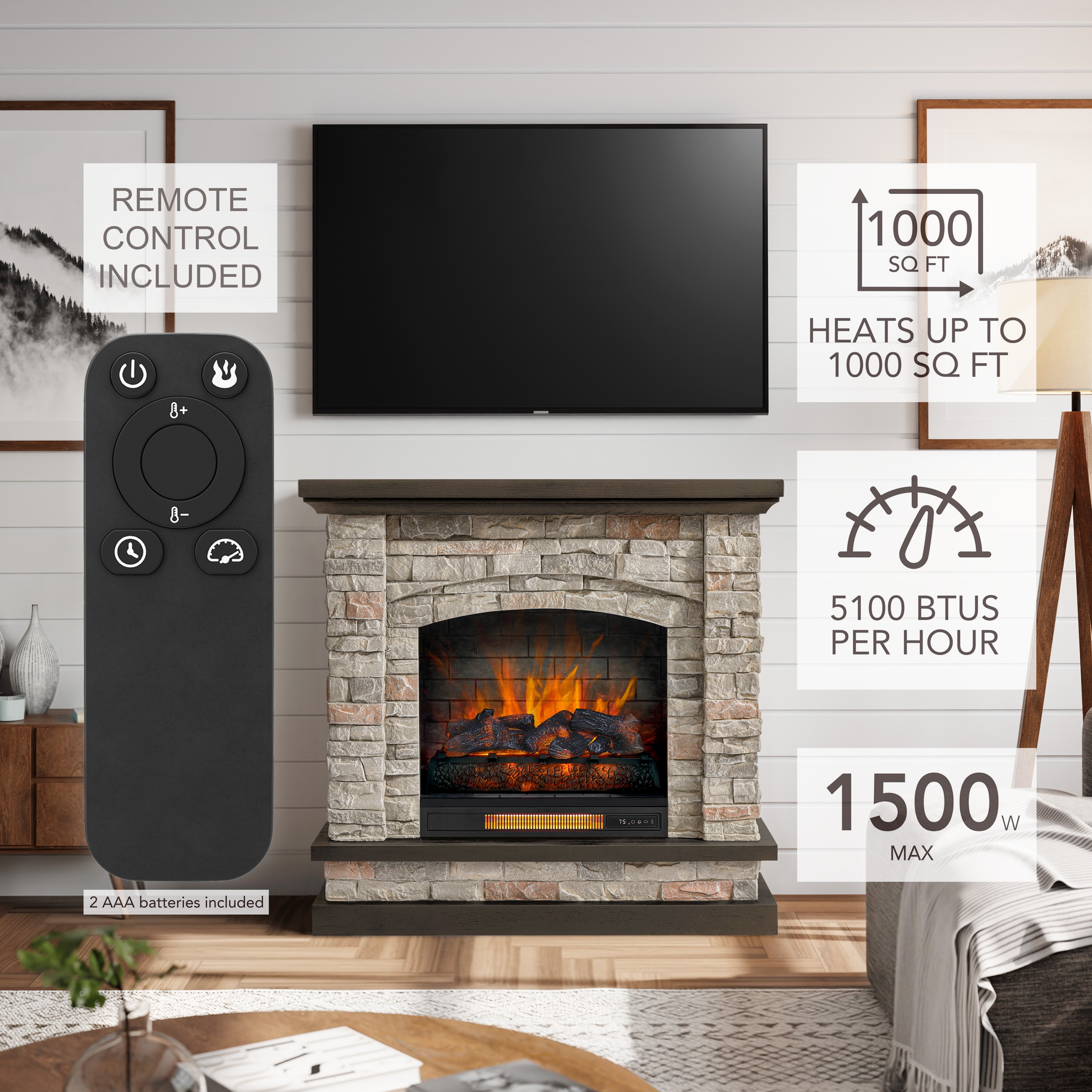 allen + roth 2315FM-23-931 Electric-Fireplaces - View #6