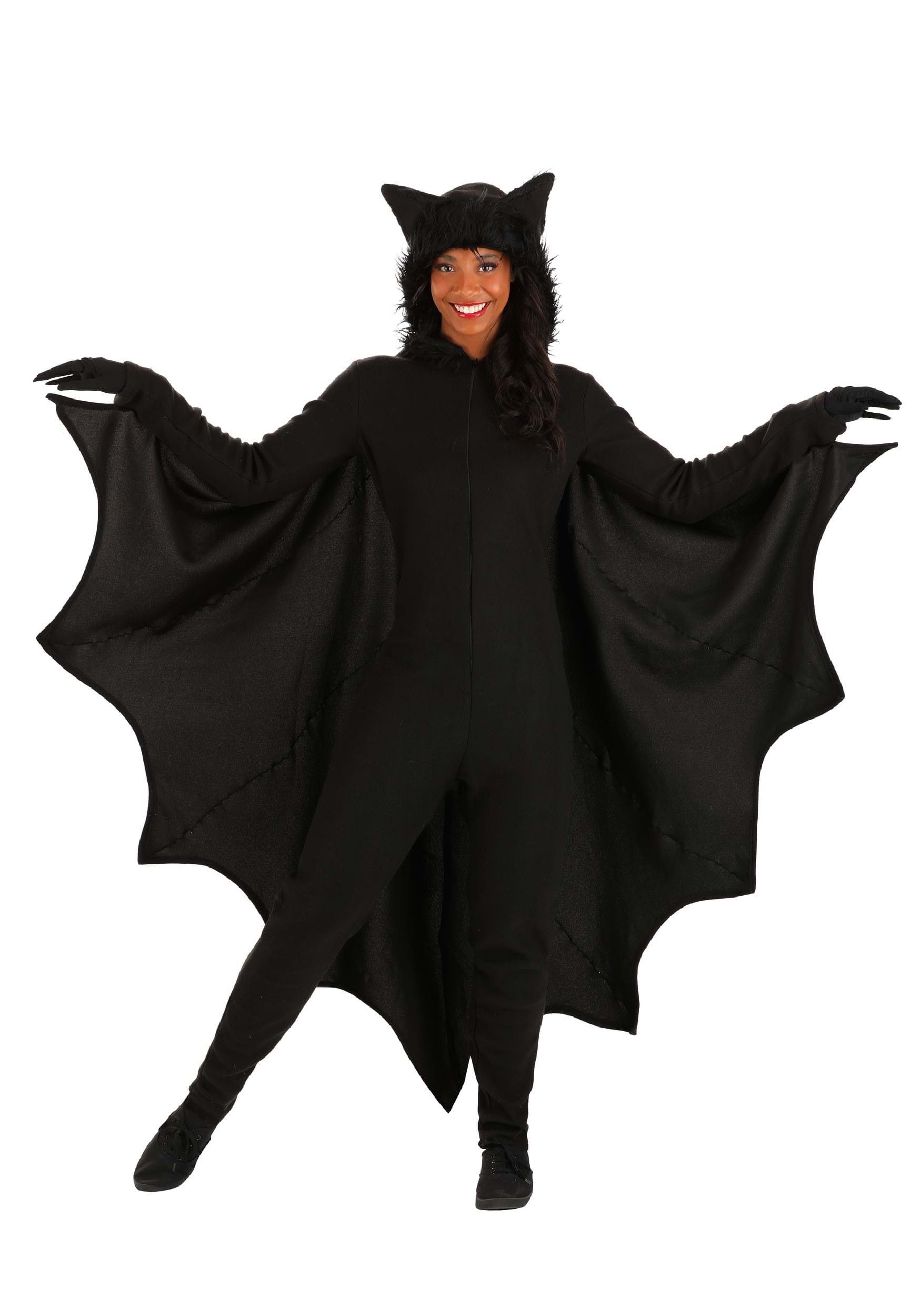 HalloweenCostumes.com FUN6091AD-XS FUN Costumes Adult Fleece Bat Costume X-Small