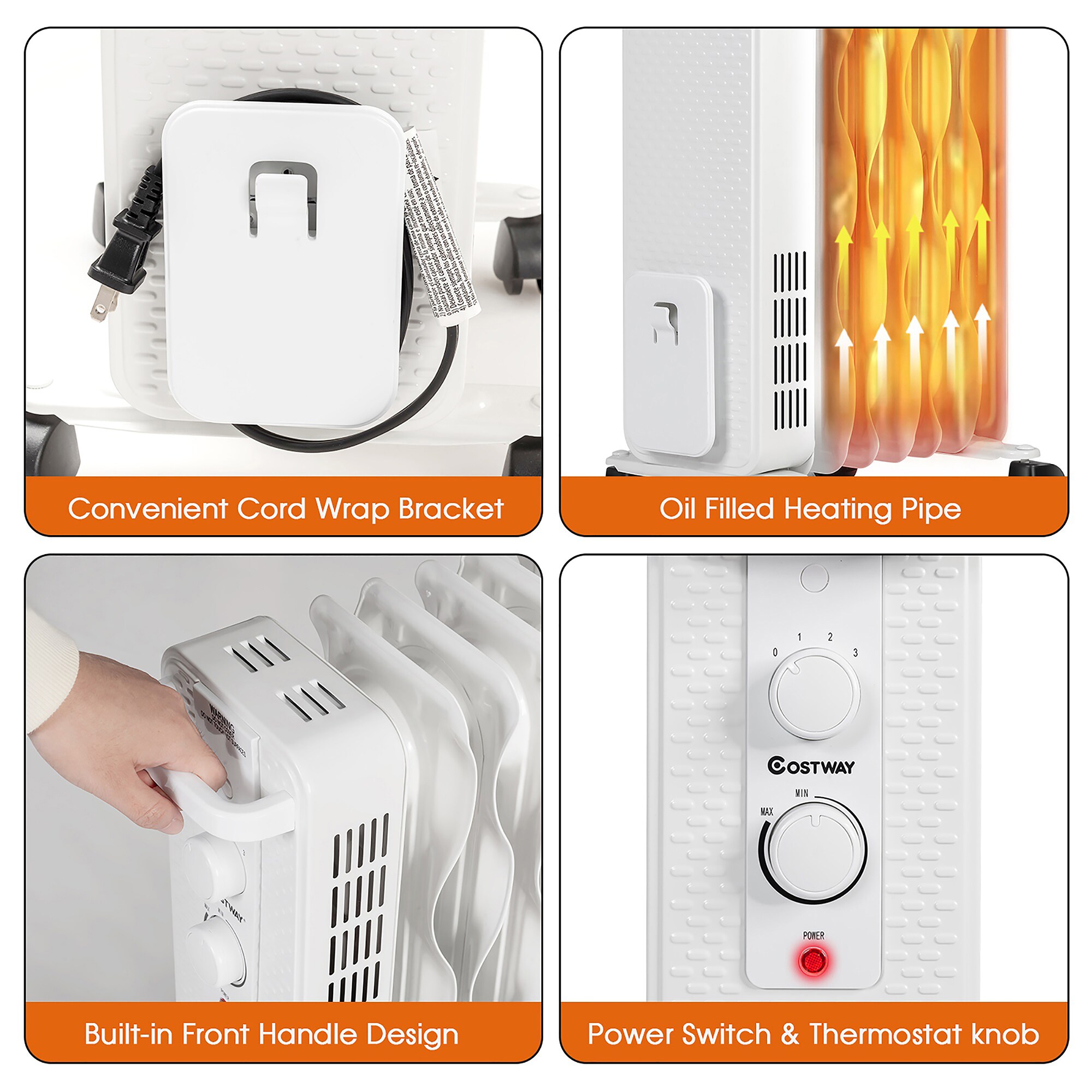 Goplus EP24918US-WH Portable-Electric-Heat - View #5