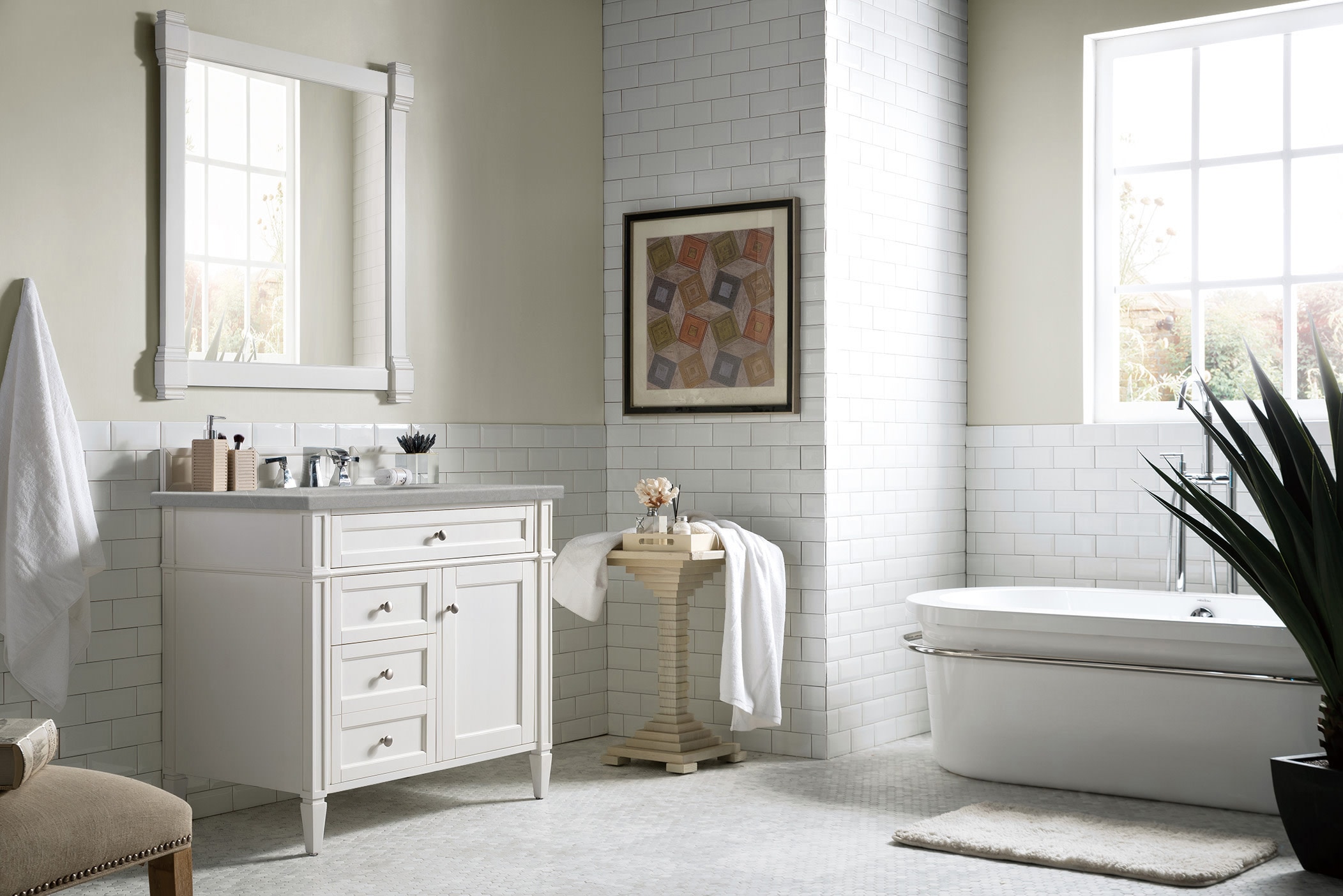 James Martin Vanities 655-V36-BW-3ESR Bath-Vanity-Combo - View #3