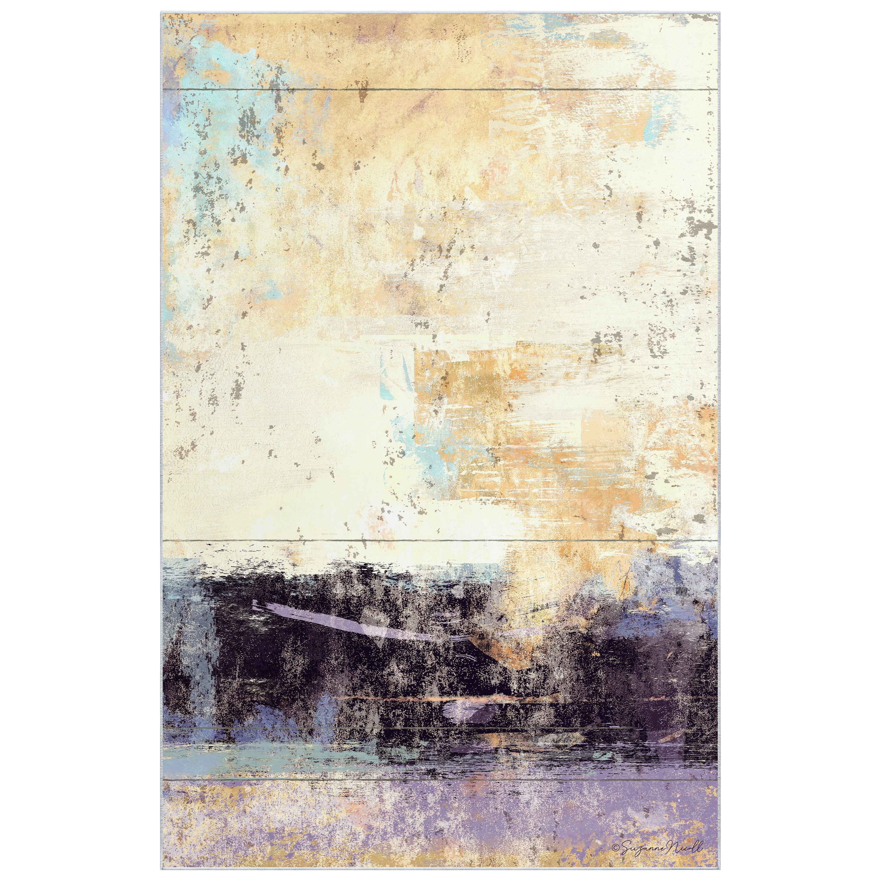 Empire Art Direct TDA-IC579-0508C2 5 x 8 (ft) Multi-Colored Rectangular Indoor Abstract Pet Friendly Area rug