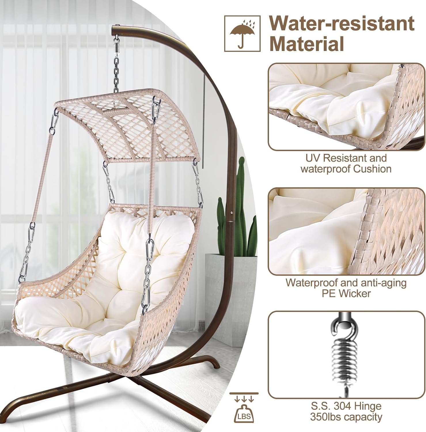 Forclover MONM1209-01RE Patio-Chairs - View #3