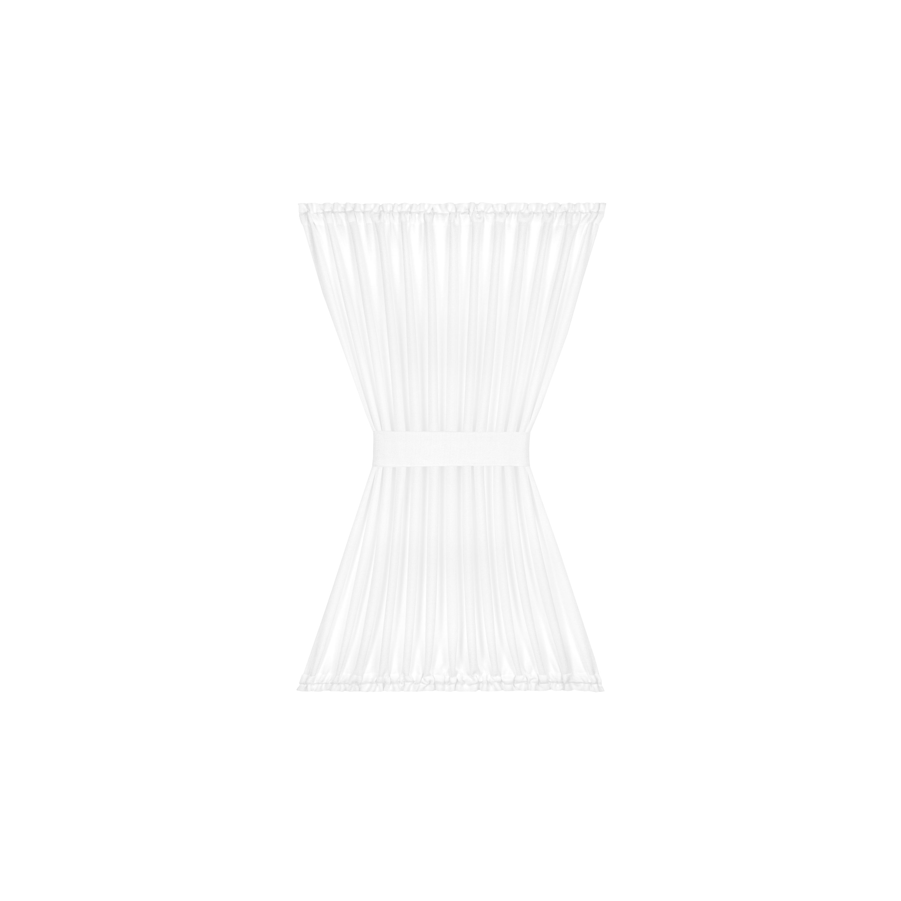 Achim DR54X40WT6 40-Inches White Light filtering Rod pocket Single curtain panel