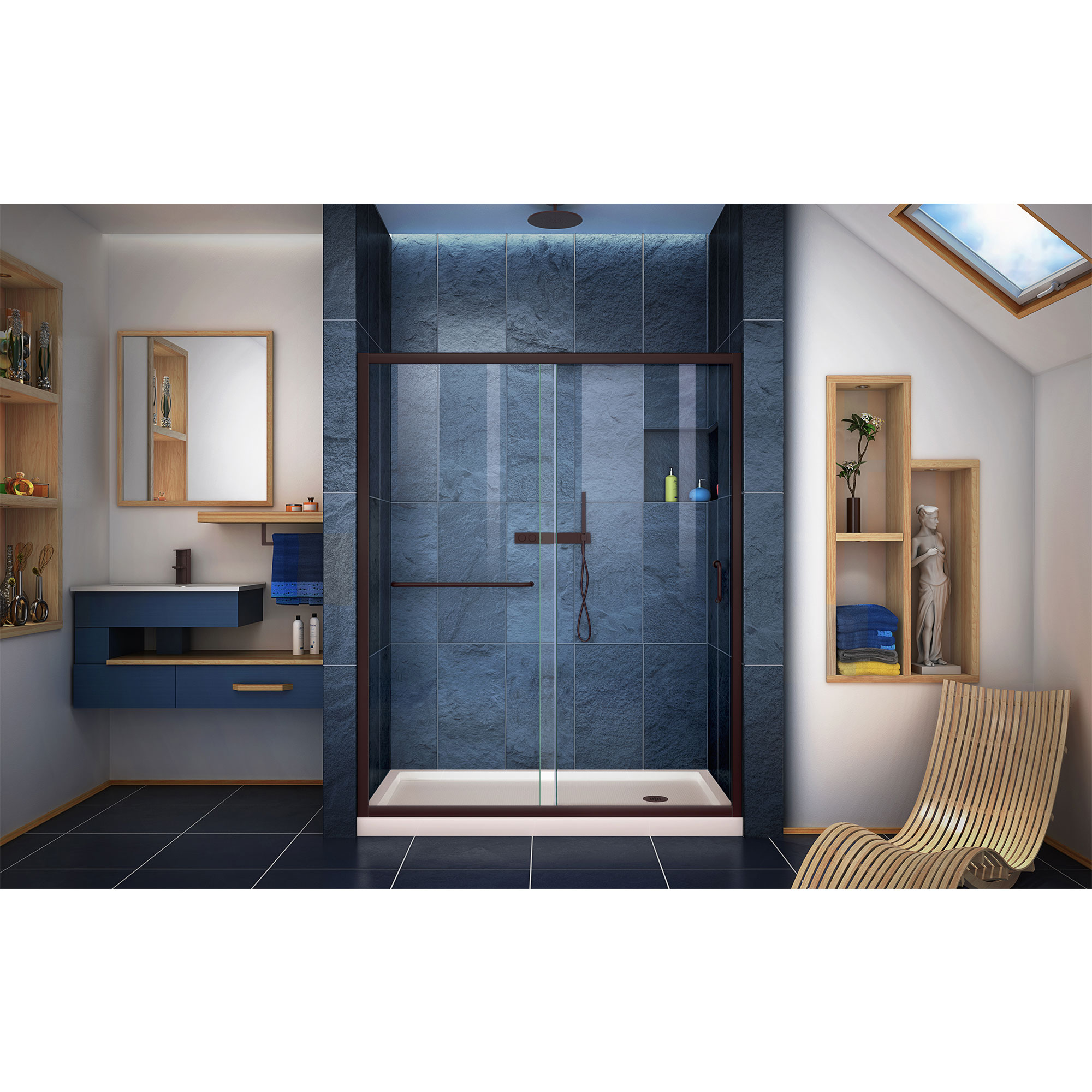 DreamLine DL-6973R-22-06 Alcove-Shower-Kit - View #10