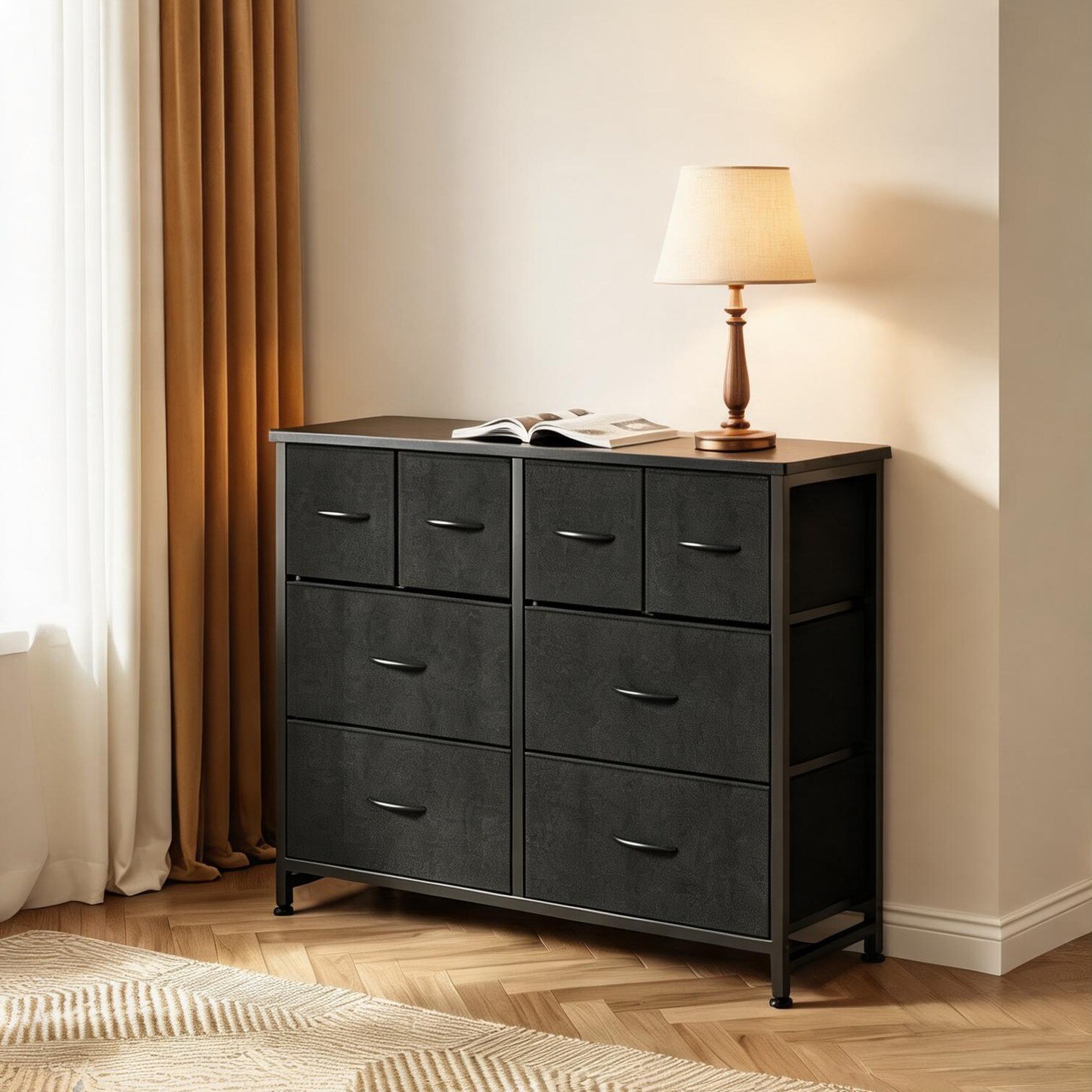 chillscreamni - Bedroom and Living Room Cabinet with 39.8 x 12.2 x 30.7 in Storage and Adjustable...