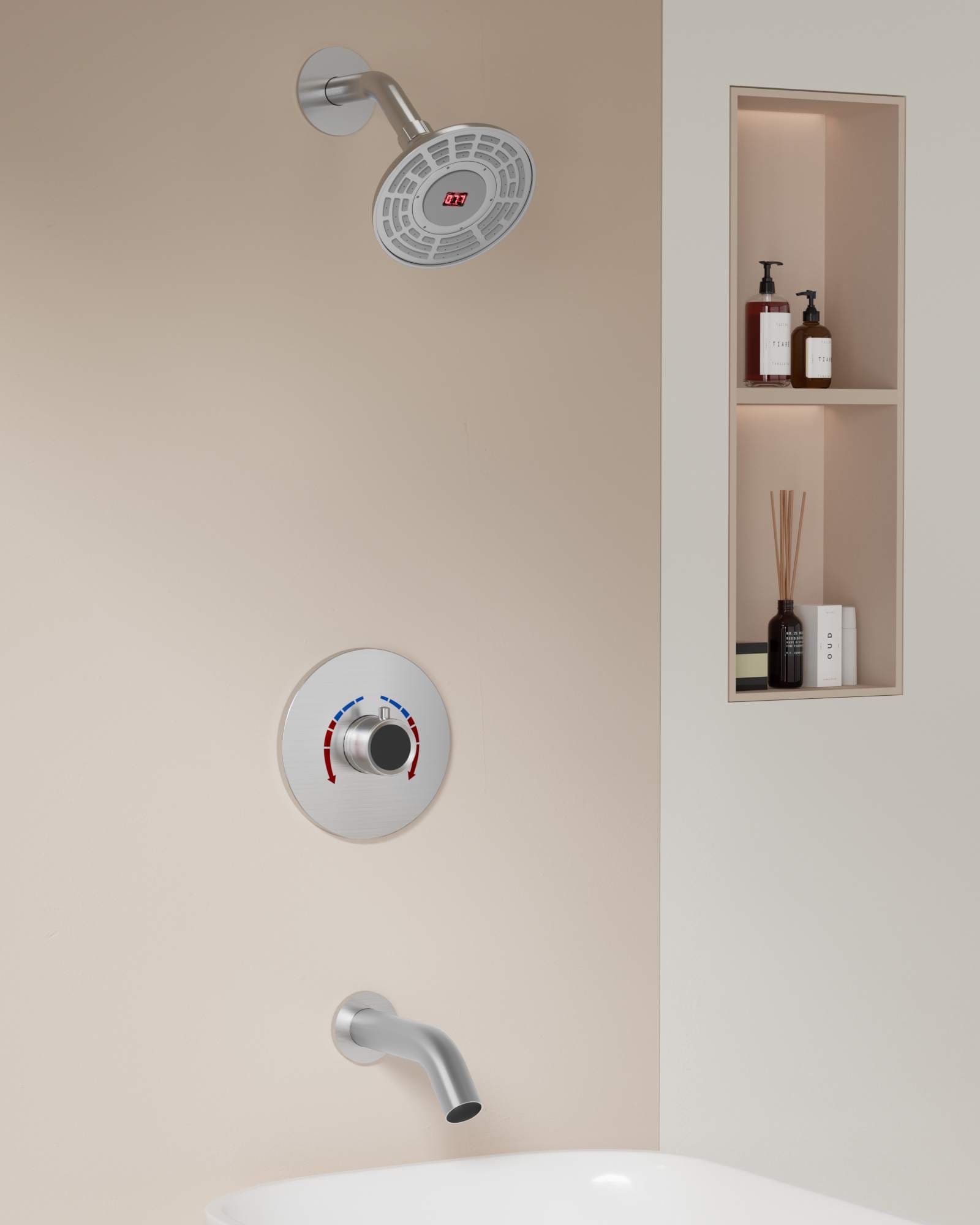 EVERSTEIN SFS-1018-NK5 Showerhead-Bar-Panels - View #12