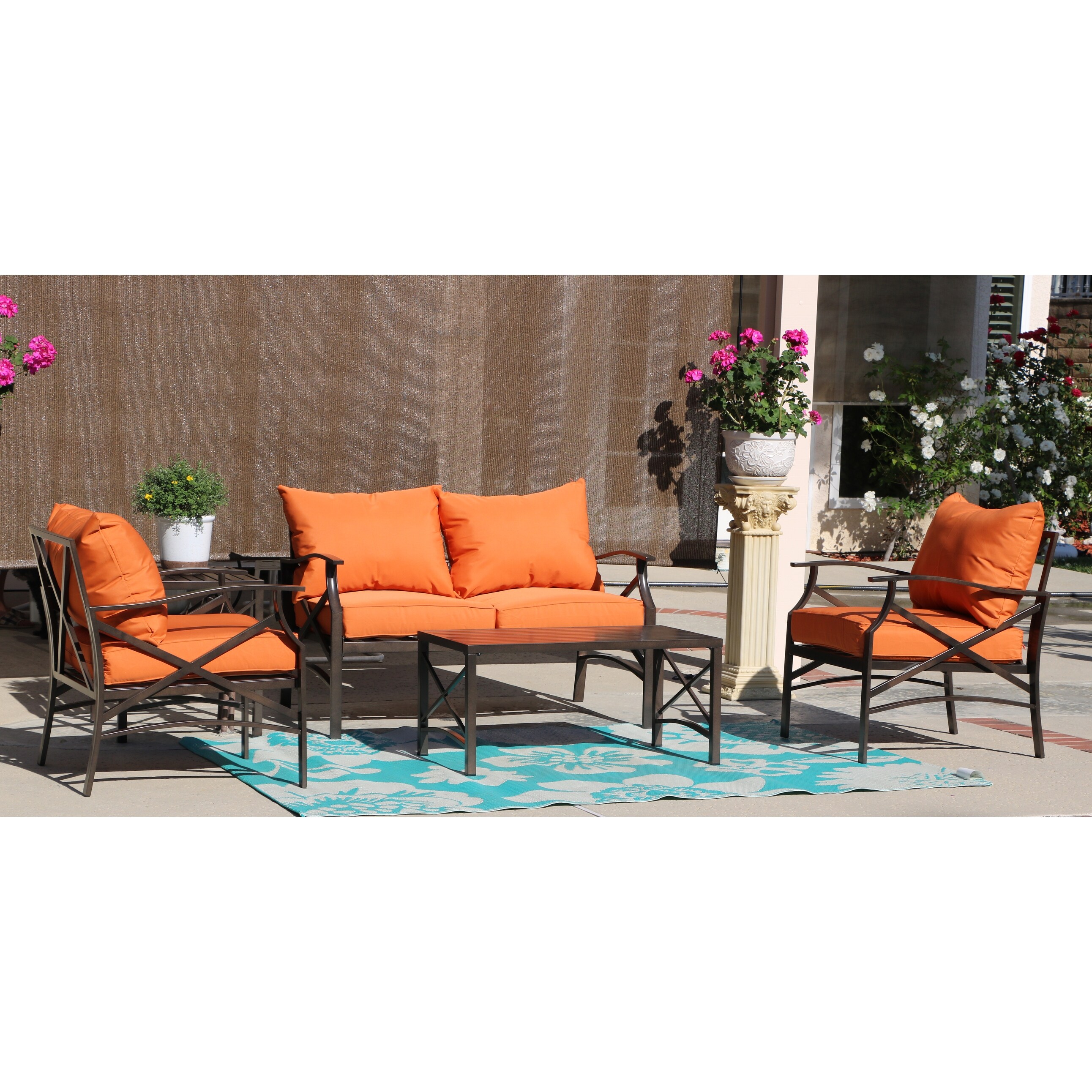 cast iron patio conversation sets