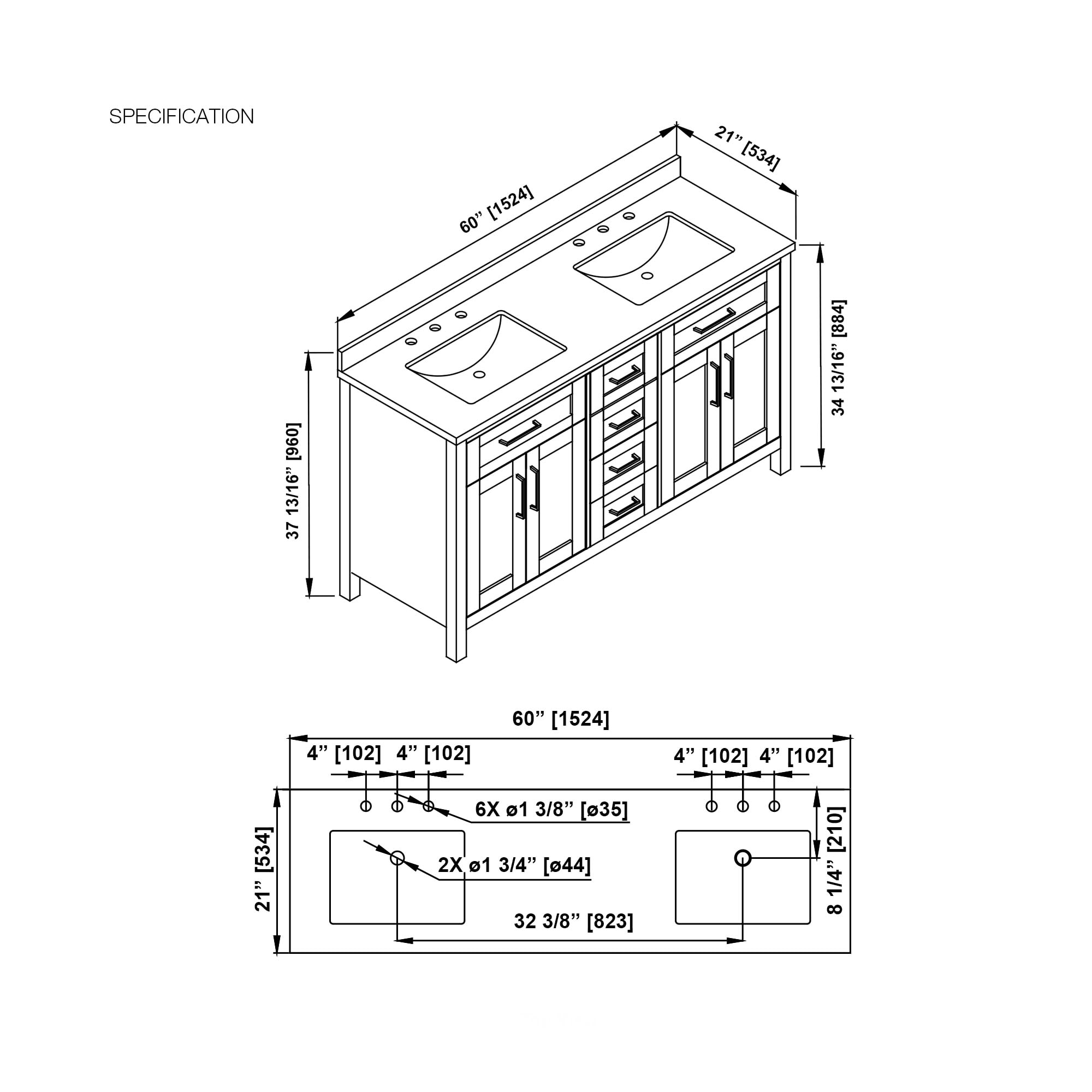OVE Decors 15VVA-TAHB60-C69 Bath-Vanity-Combo - View #3