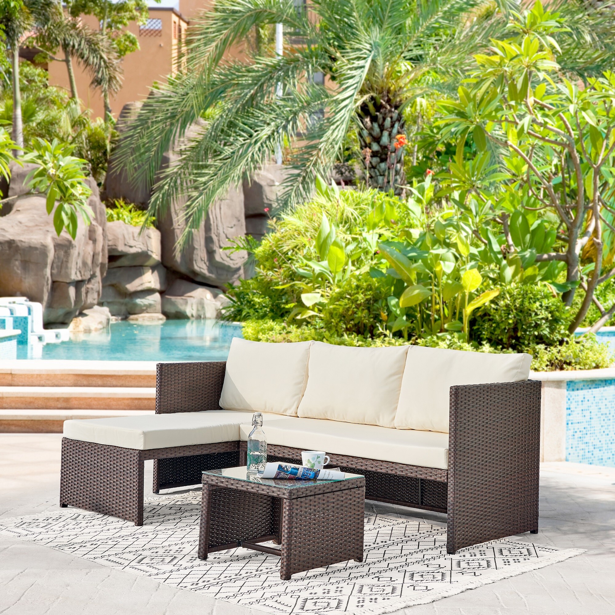 LUXEYARD DS-M-BAC05206 Patio-Sofas-Daybeds - View #2
