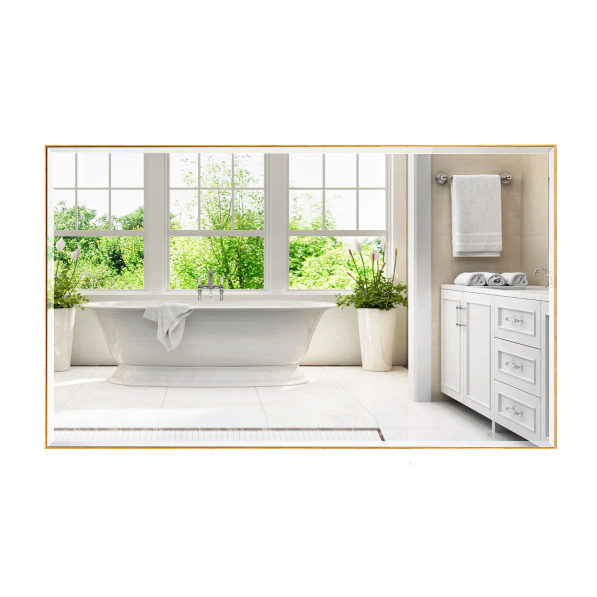GETLEDEL MR-4608BS Framed-Bath-Mirrors - View #10