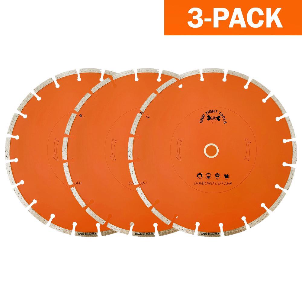 Grip Tight Tools B1534-3 Classic 10-in Wet/Dry Segmented Rim Diamond Saw Blade