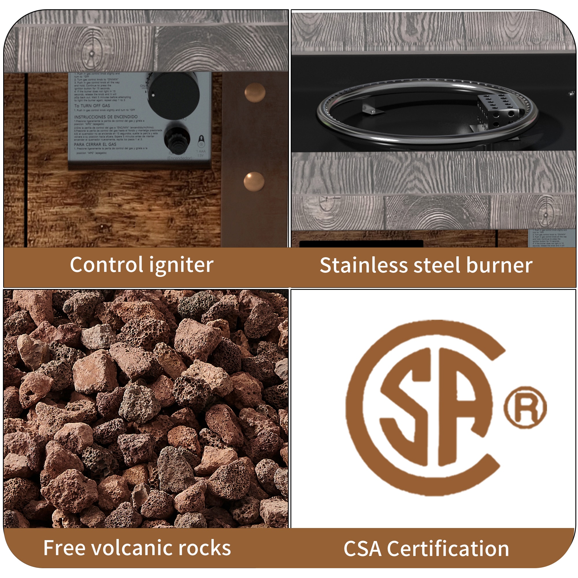 CASAINC WFEHAC-01-GYX4 Outdoor-Gas-Firepits - View #4