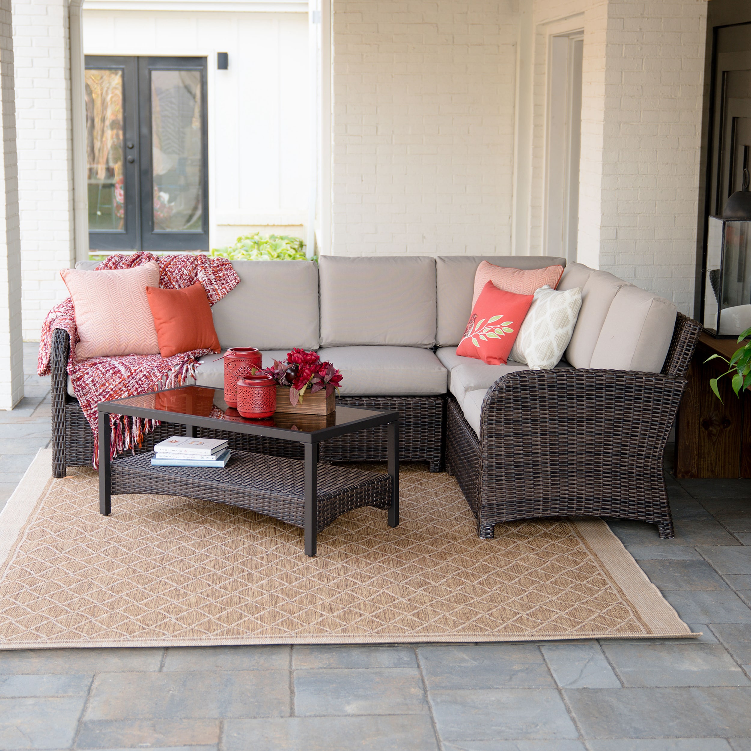 Leisure Made 779665-TAN Patio-Conversation-Sets - View #2