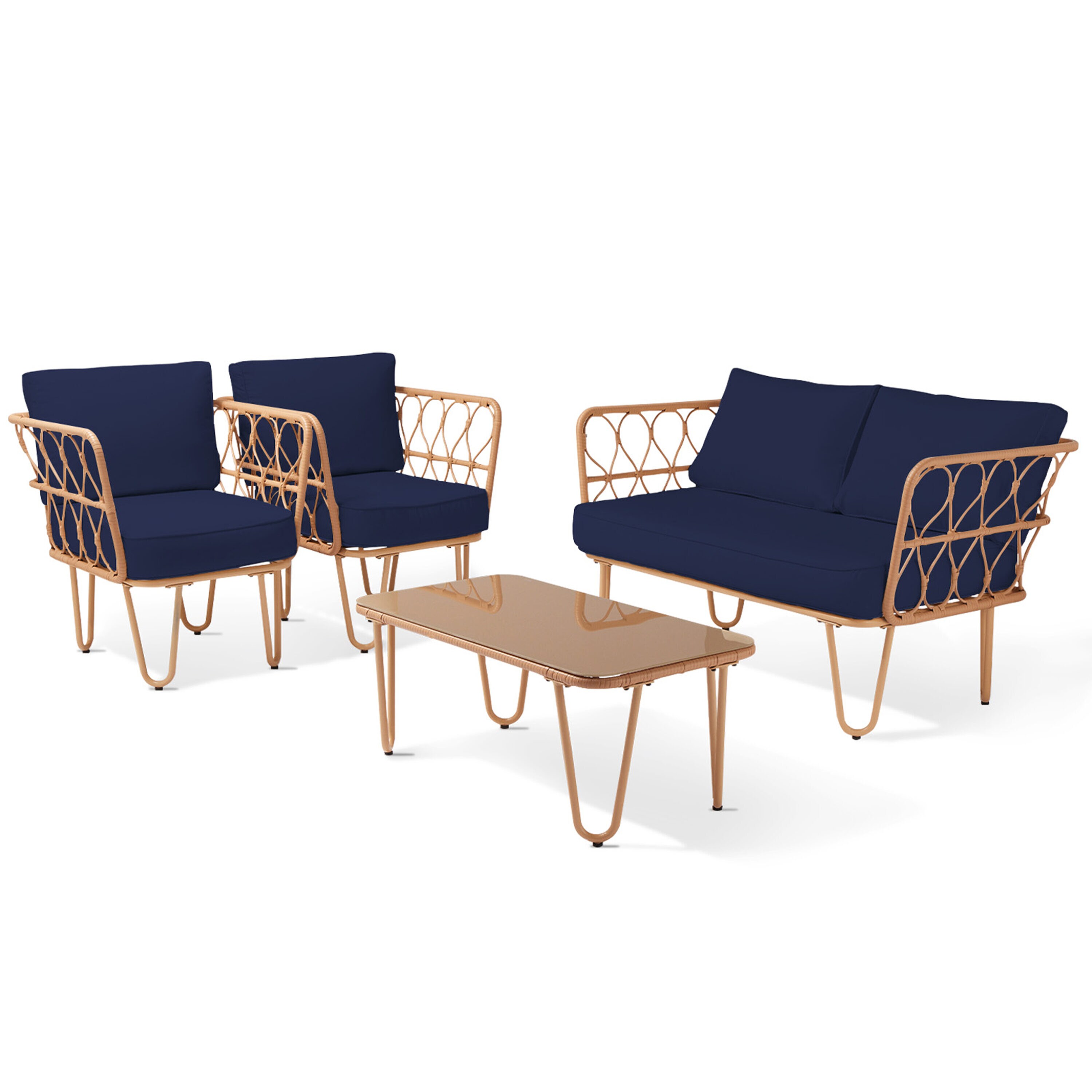 JEAREY TBLH04-NAVY Patio-Conversation-Sets - View #4