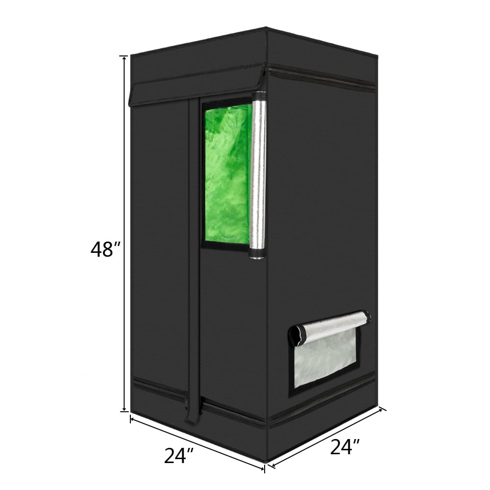 Winado 554291481371 2 ft. W x 4 ft. H Black Grow Tent