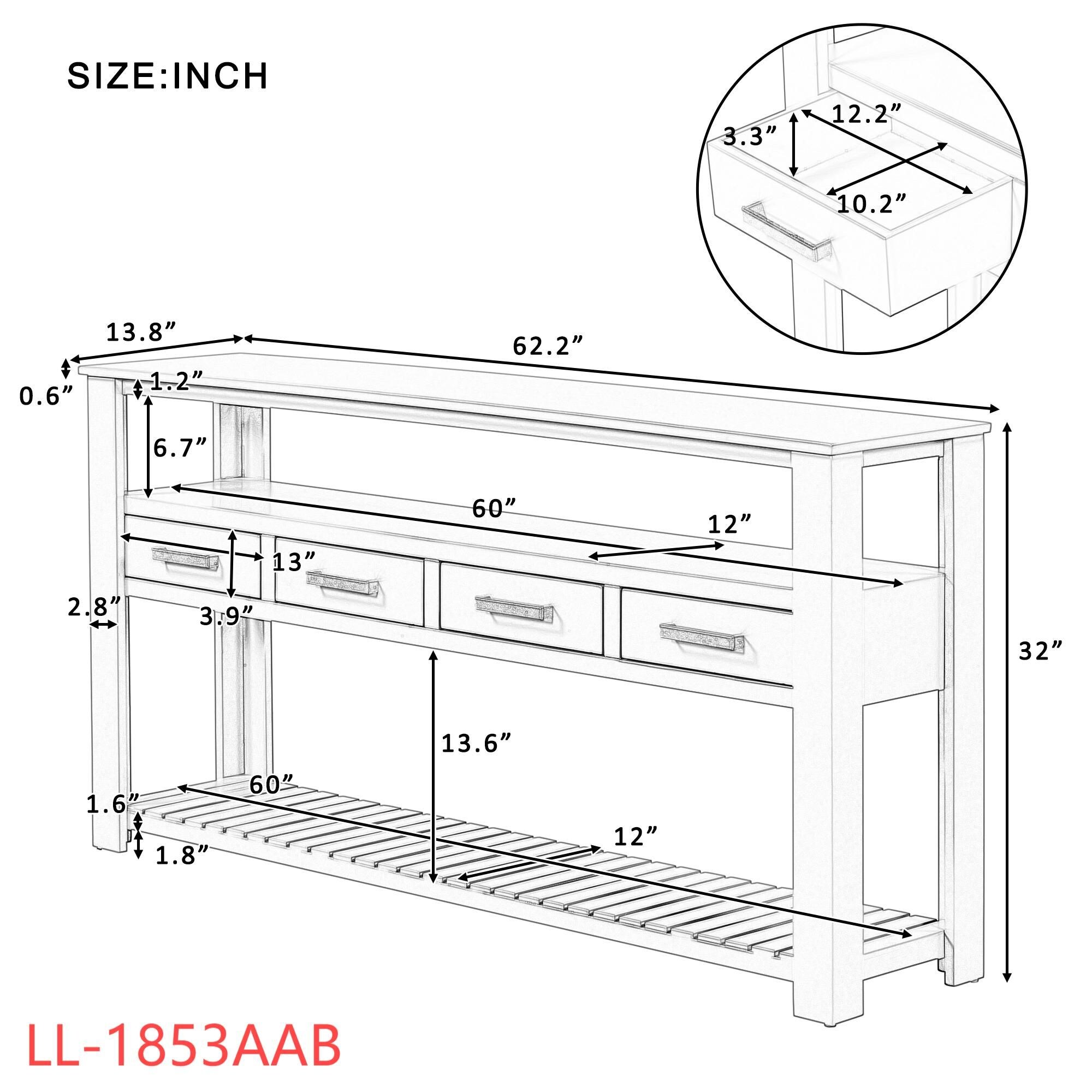 Yiekholo LL-1853AAB Console-Sofa-Tables - View #4