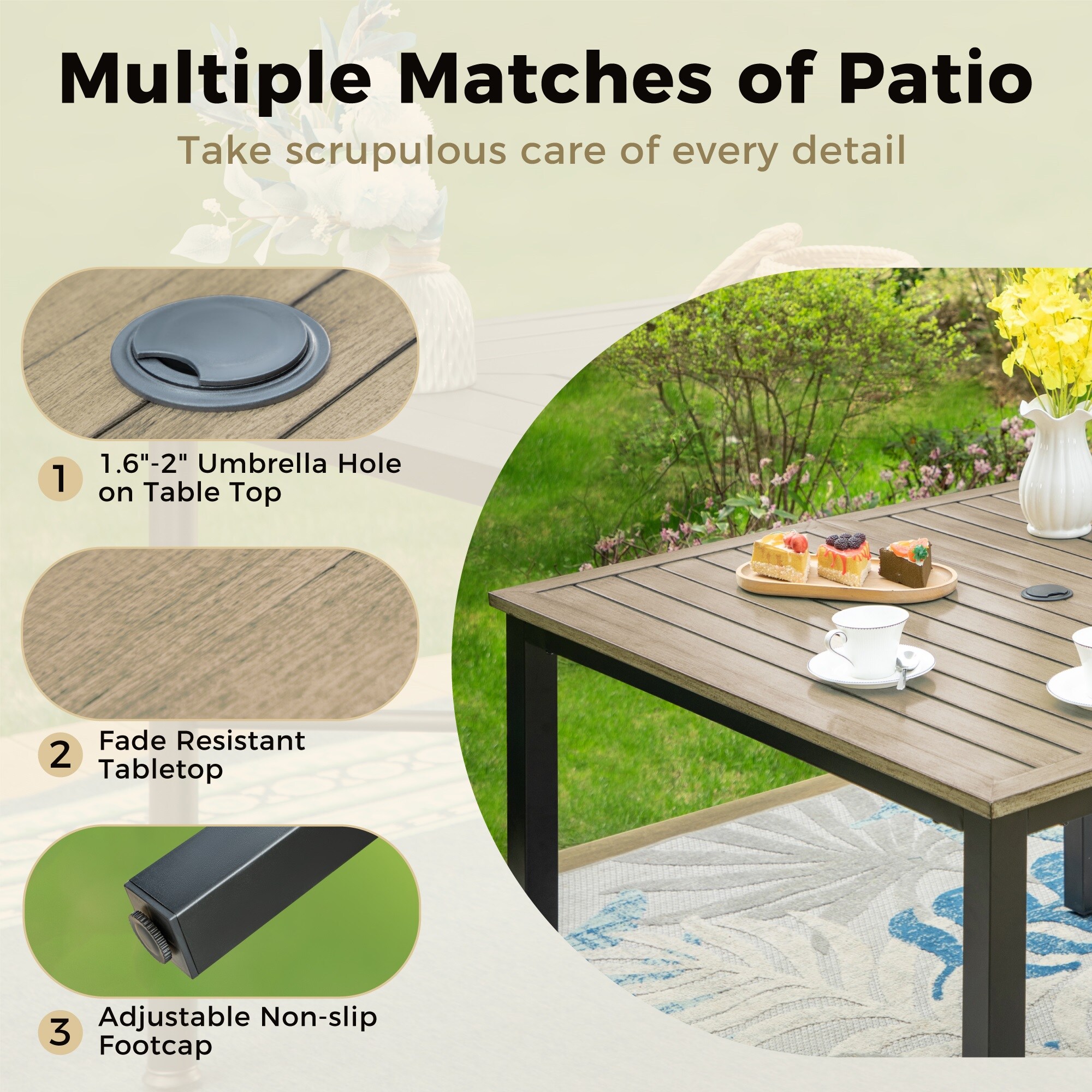 Sunshine Valley TC5-162-141 Patio-Dining-Sets - View #10