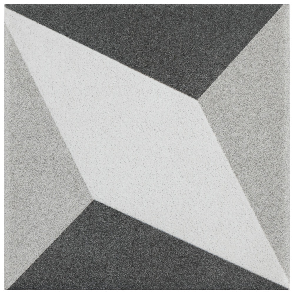 Affinity Tile (Sample) Twenties Mini Diamond 4-in x 4-in Matte 