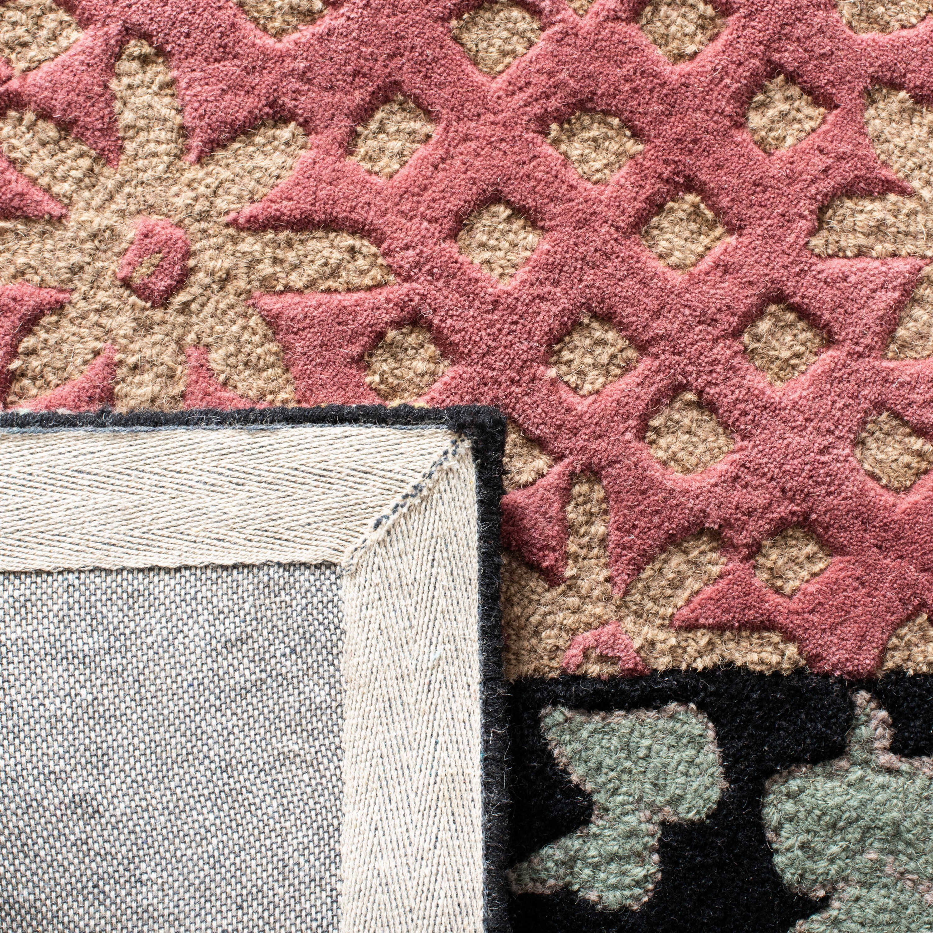 Hand-Tufted Multicolor Wool Rectangular Area Rug