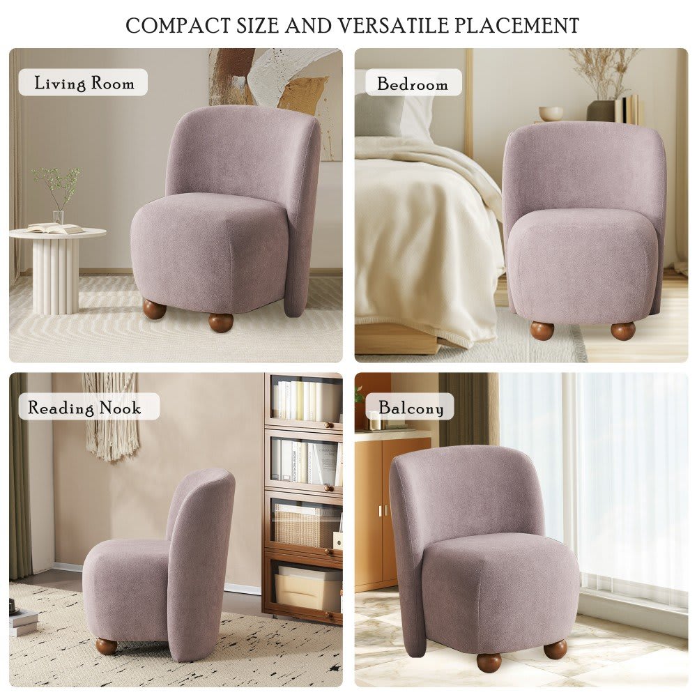Coolbibila KNOX-ARMLESS-PURPLE chairs - View #4