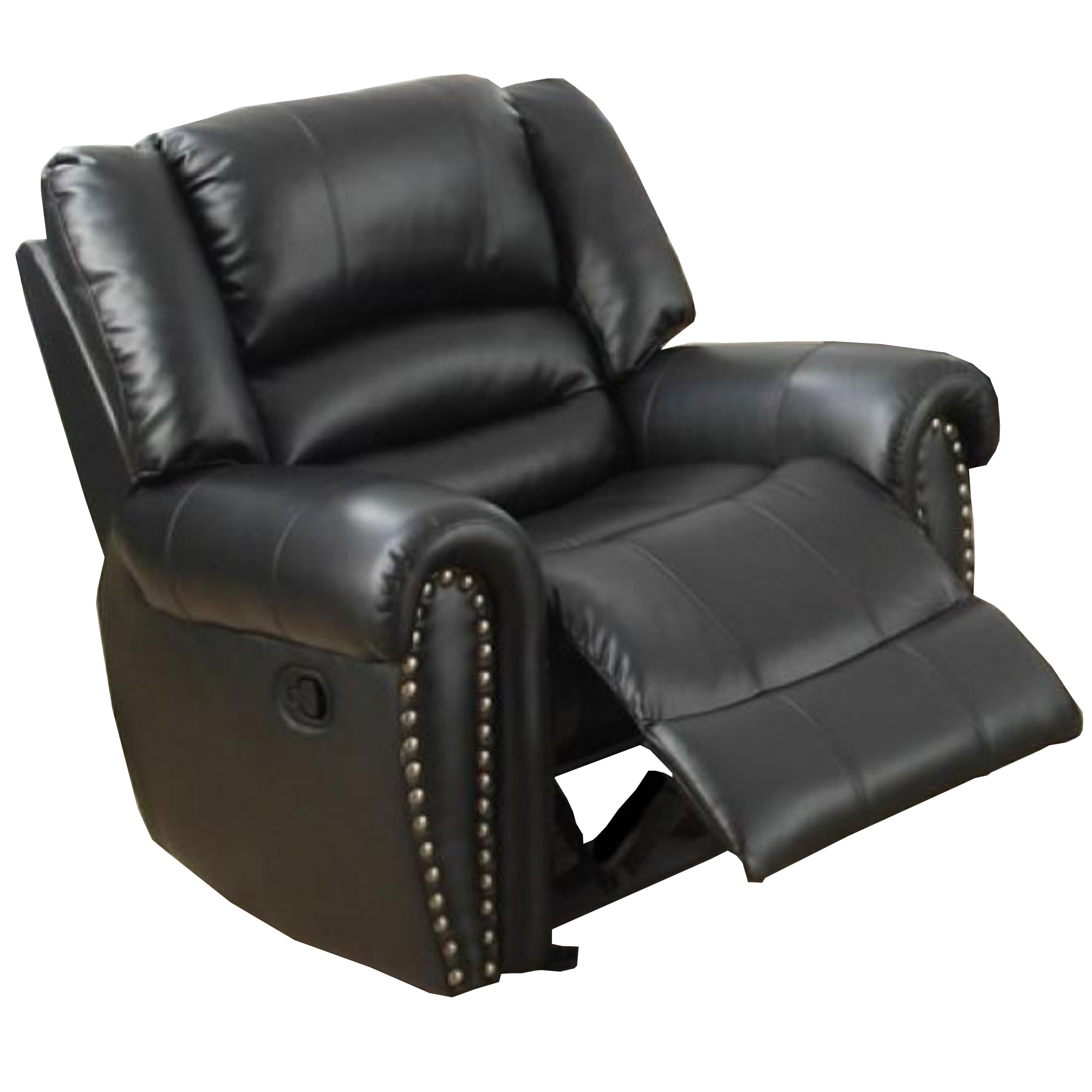 Hanover Big Man Large Oversized Pillow Back Leather Recliner - Club  Furniture