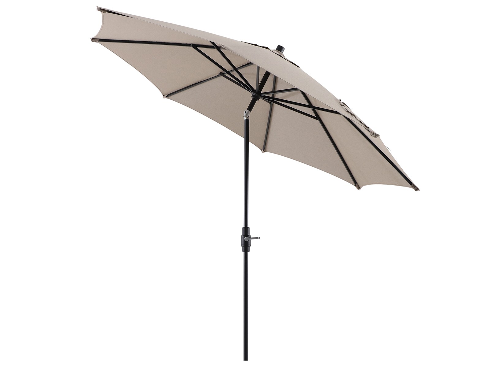 allen + roth 10-ft Commercial Tan Auto-tilt Market Patio Umbrella in ...