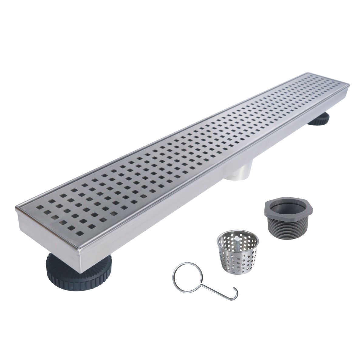 Shower Floor Drain Thick Stainless Steel Square Waste Gate Shower