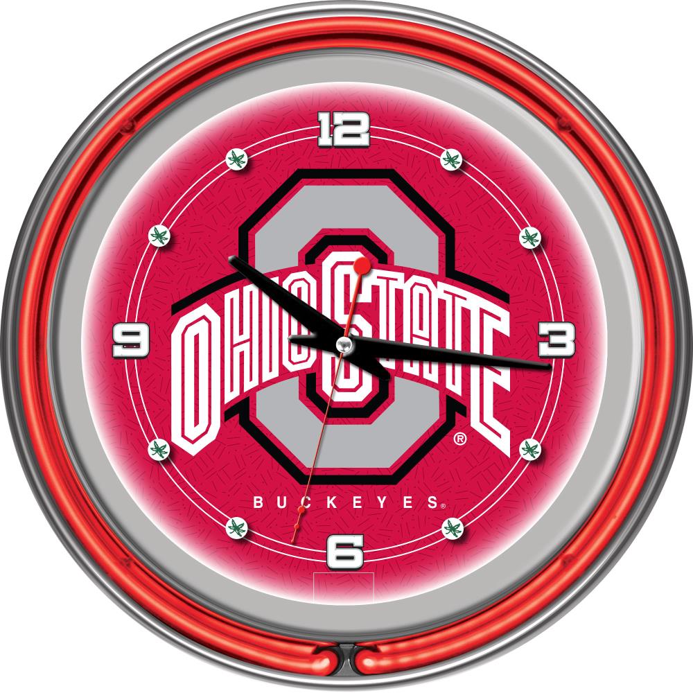 Trademark Gameroom Ohio State Buckeyes Analog Round Wall in the