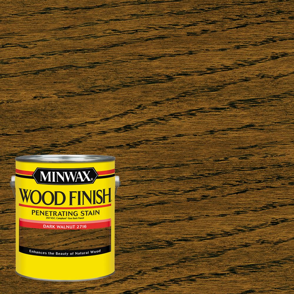 Minwax Wood Finish Semi-Transparent Dark Walnut Oil-Based Penetrating Stain  1 gal. - Total, Case of: 2 - City Market