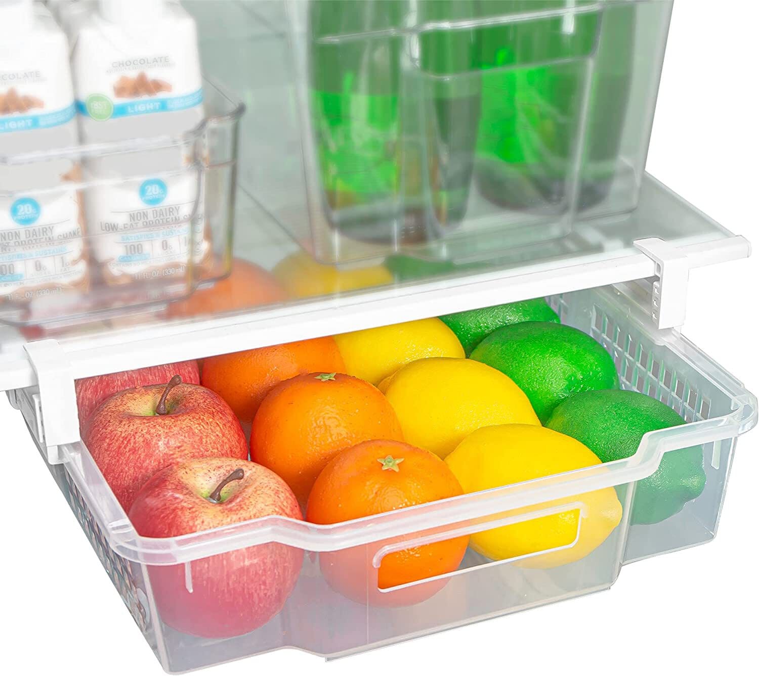 Smart Design 14.63-in x 13.88-in Clear Plastic Expandable Drawer Divider in  the Drawer Organizers department at