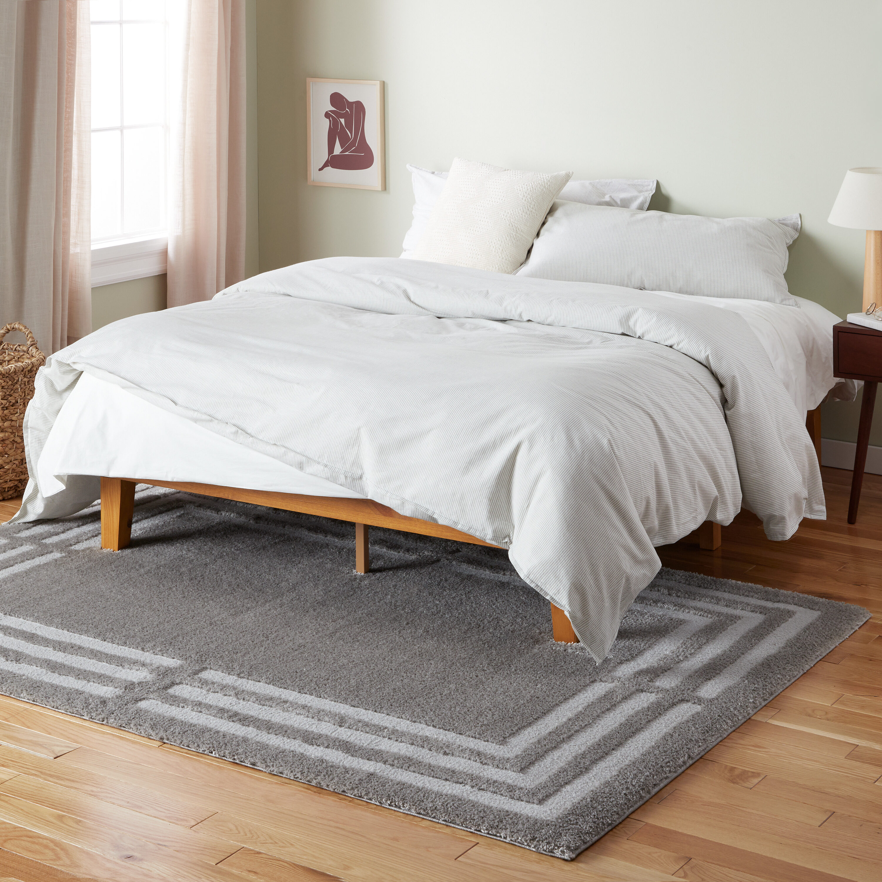 Town & Country Living 10-114-451 Cloud Shag 9 x 12 (ft) Loomed Polyester Grey Rectangular Indoor Geometric Area rug