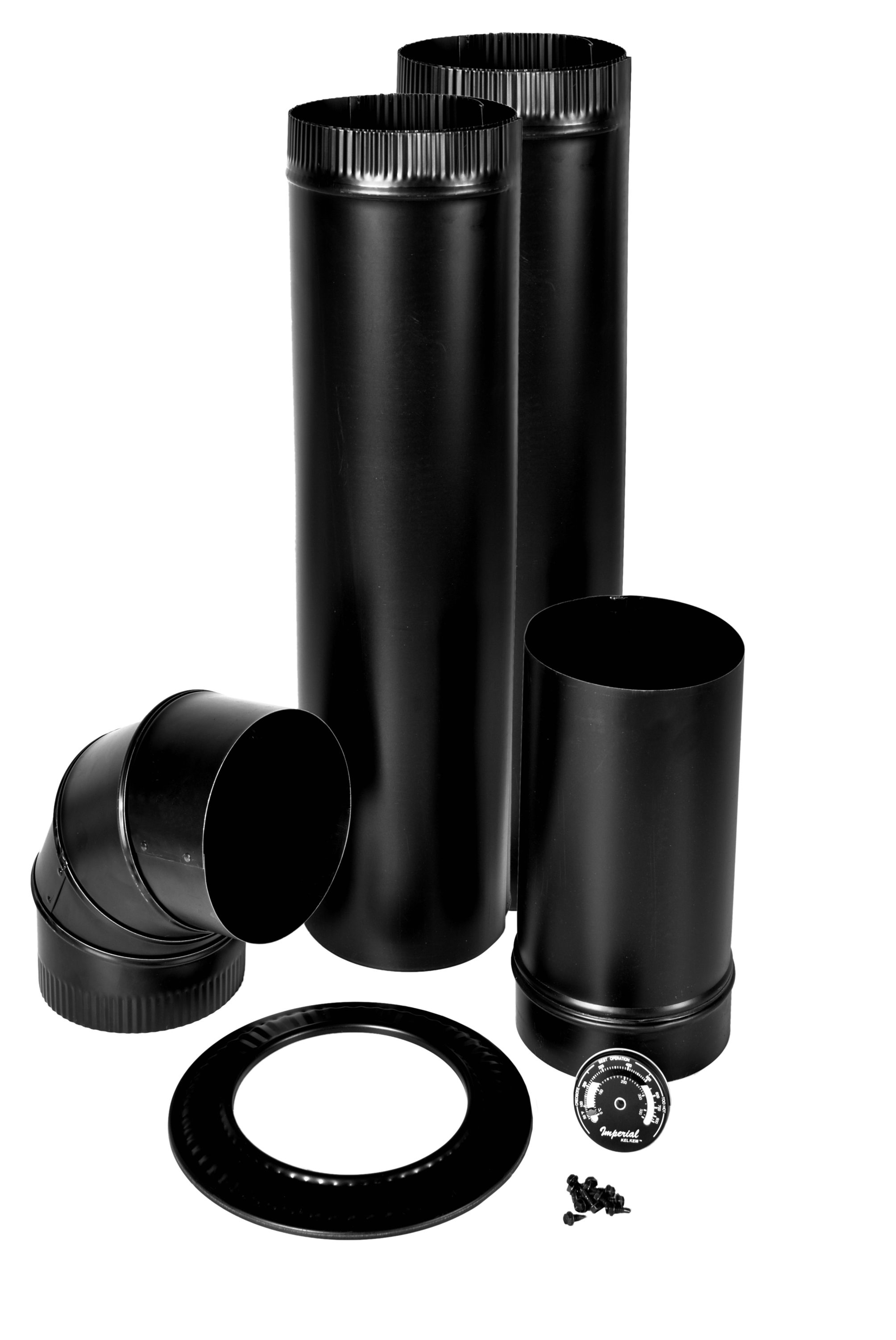 Osburn To-The-Wall Black Chimney Pipe Kit - 6