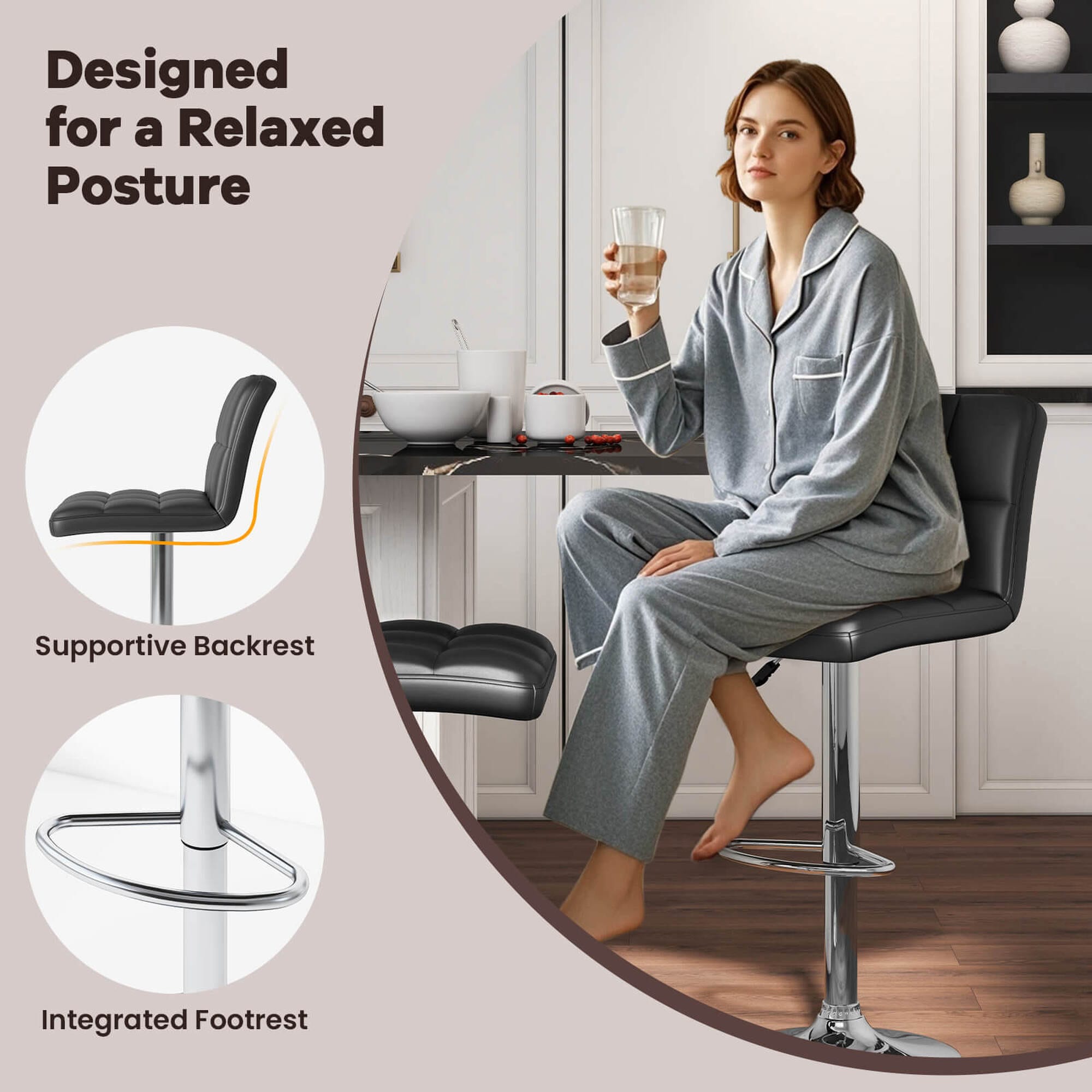 Costway HCST04253 stools - View #6