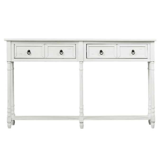 Casainc Console Table Sofa With, Sofa Table With Shelves And Drawers