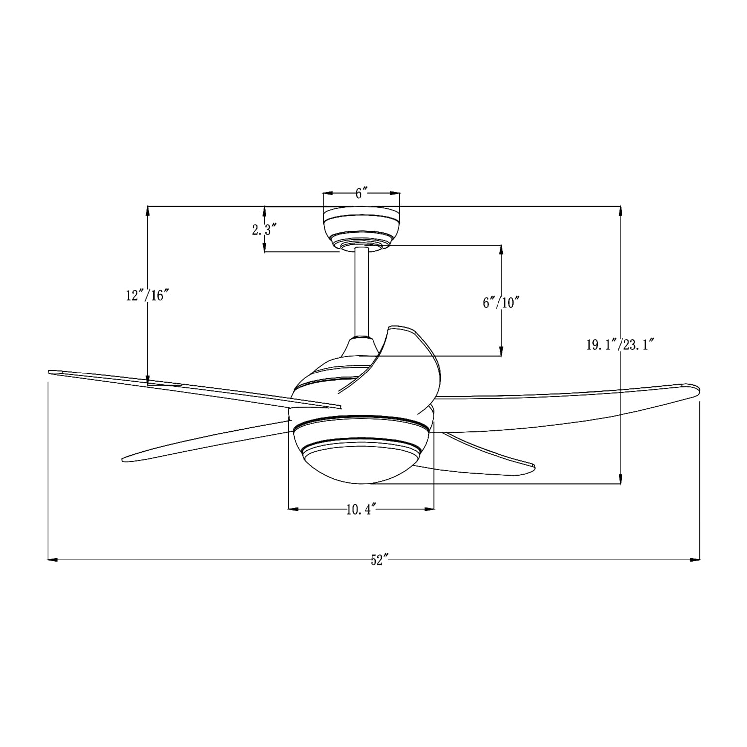 Edvivi FFG7745BK Ceiling-Fans - View #11