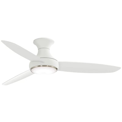 Minka Aire Lighting Ceiling Fans At, Levanto 52 In Led Indoor Outdoor White Ceiling Fan With Light